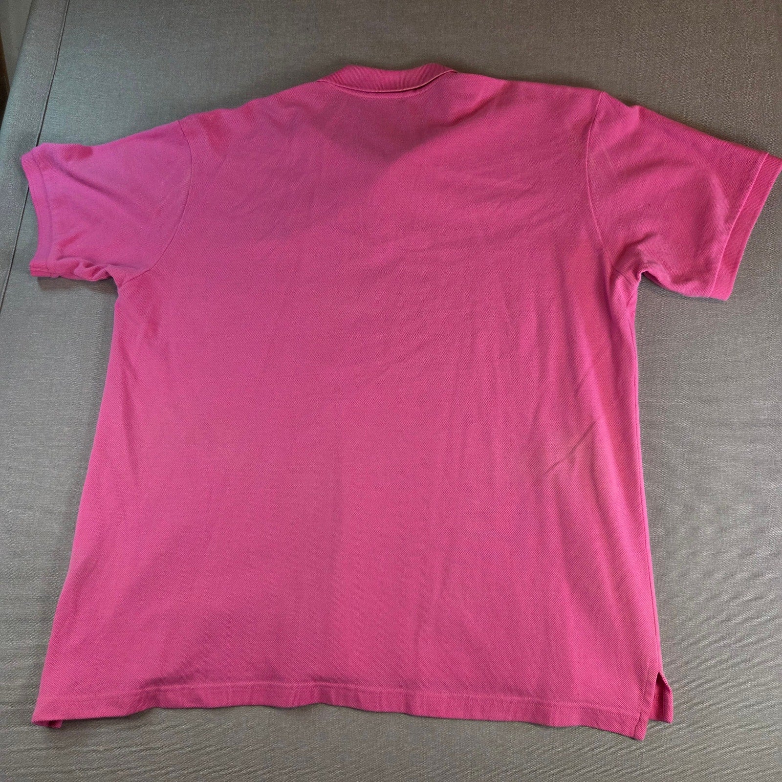Ralph Lauren Sport Polo Shirt XL Pink Cotton Short Sleeve Made in Macau