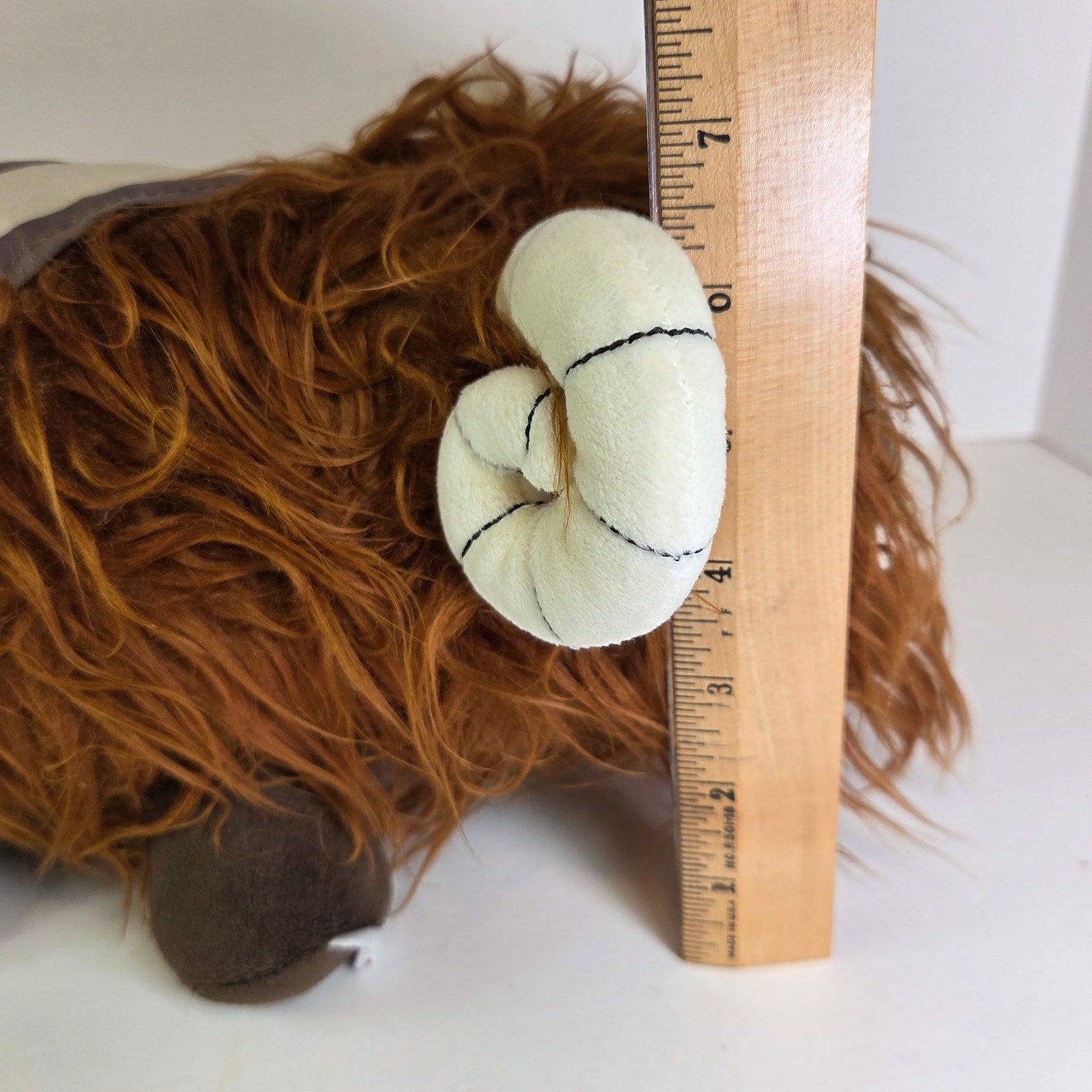 Star Wars Bantha Plush Pillow Jay Franco Mandalorian 14” Brown Shaggy Faux Fur