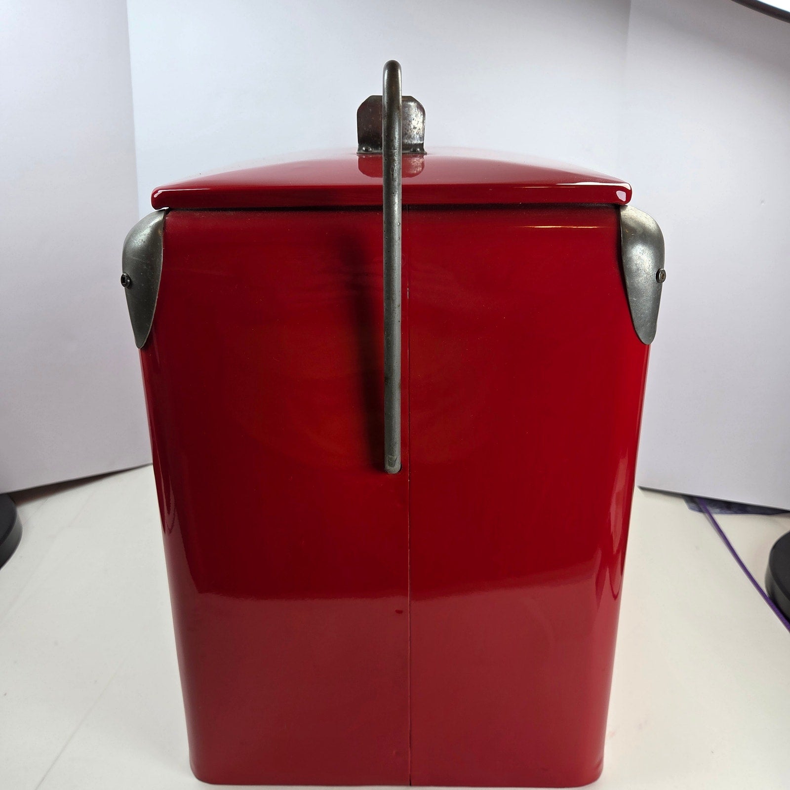 1954 Coca-Cola Picnic Cooler St Thomas Metal Signs Canada Original Red