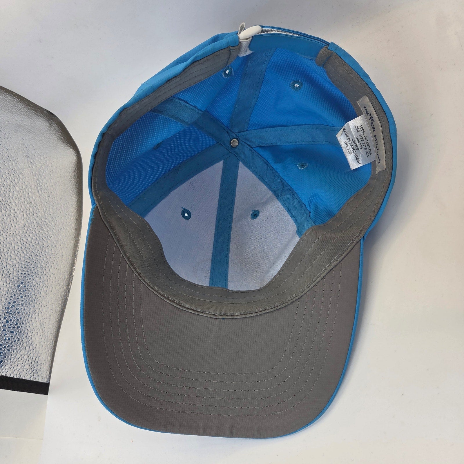 Peter Millar Performance Crown Logo Adjustable Golf Hat Cap OSFA Blue