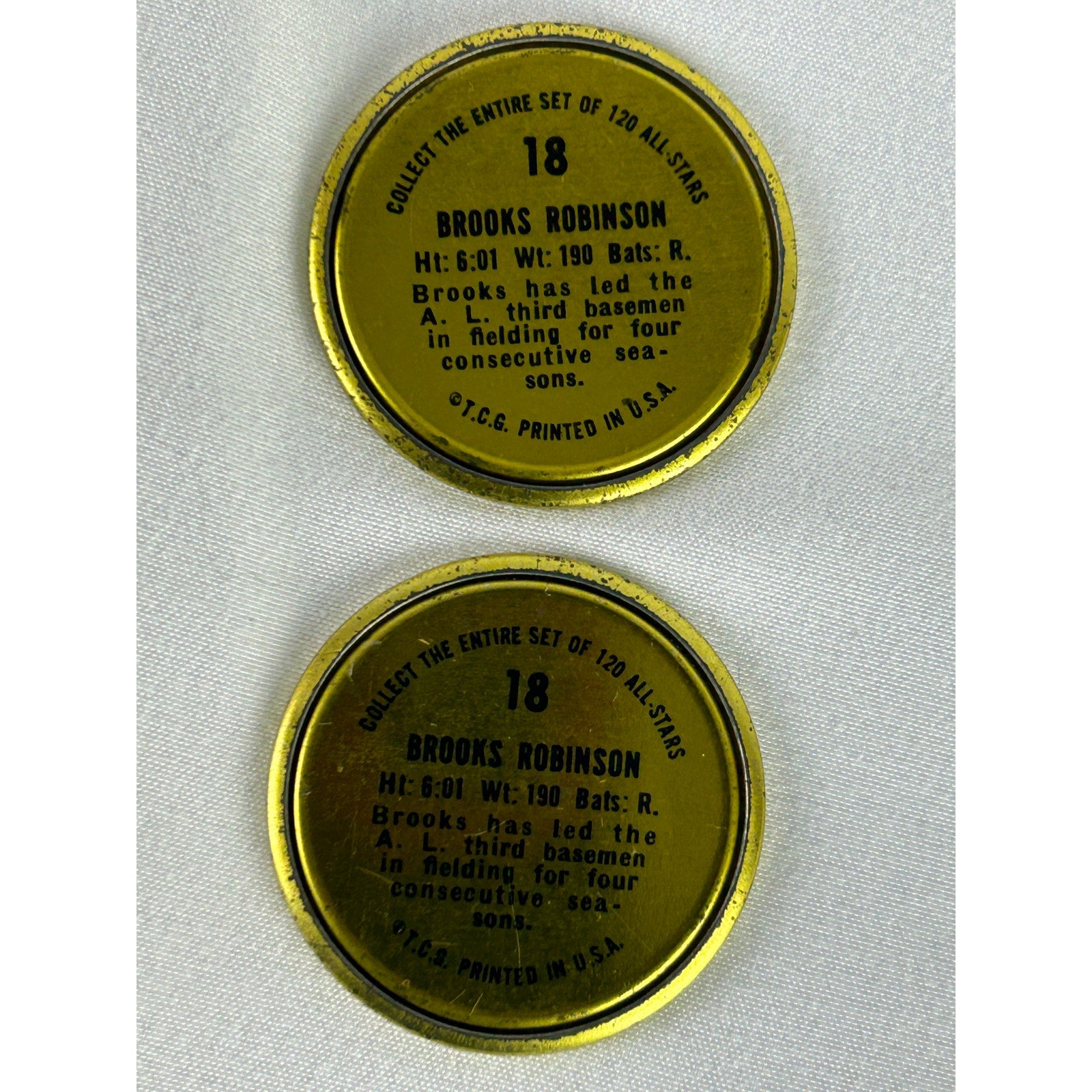 1964 Topps Baseball Coin Lot Brooks Robinson Luis Aparicio Orioles