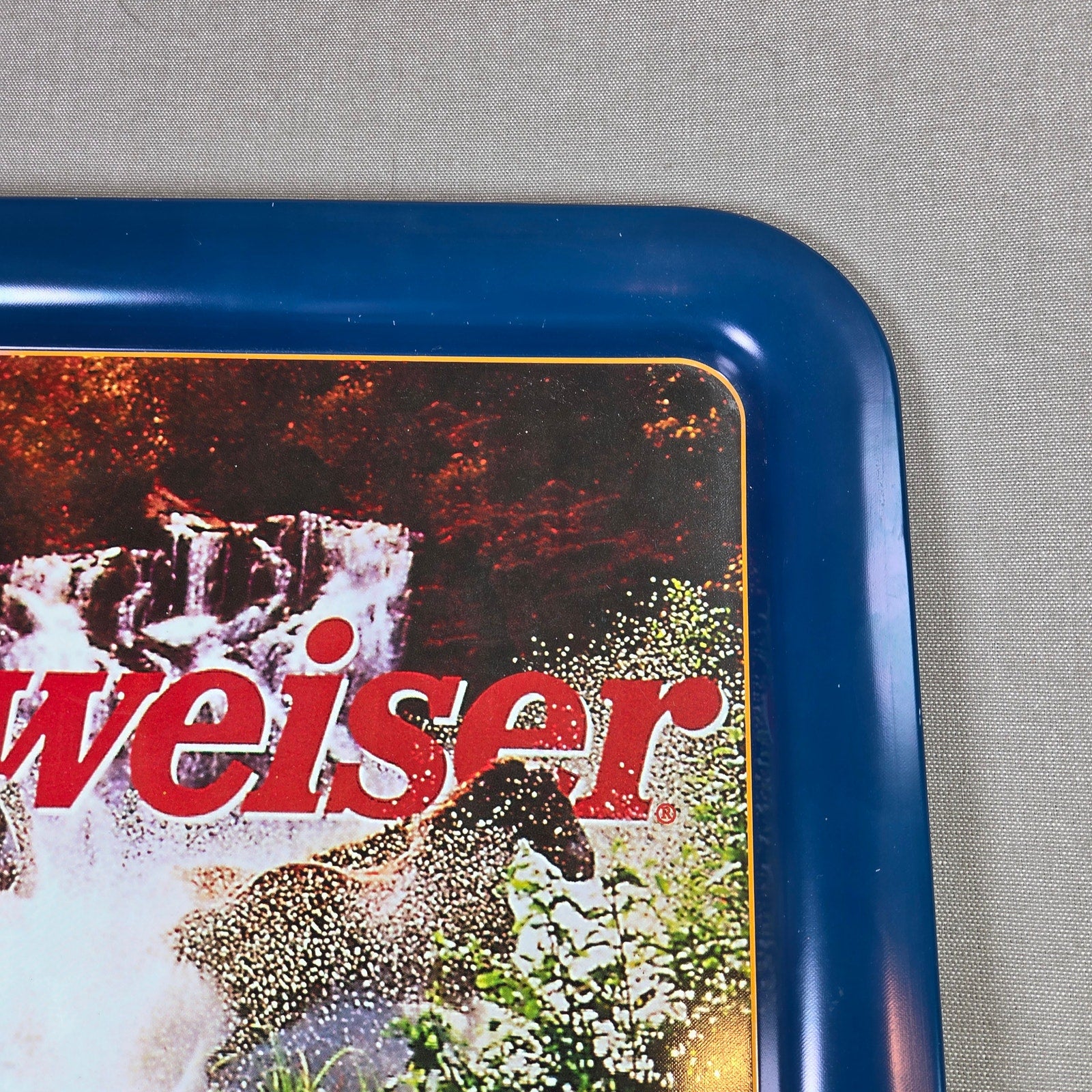 Budweiser Clydesdales Serving Tray 1997 Anheuser Busch USA Vintage Barware
