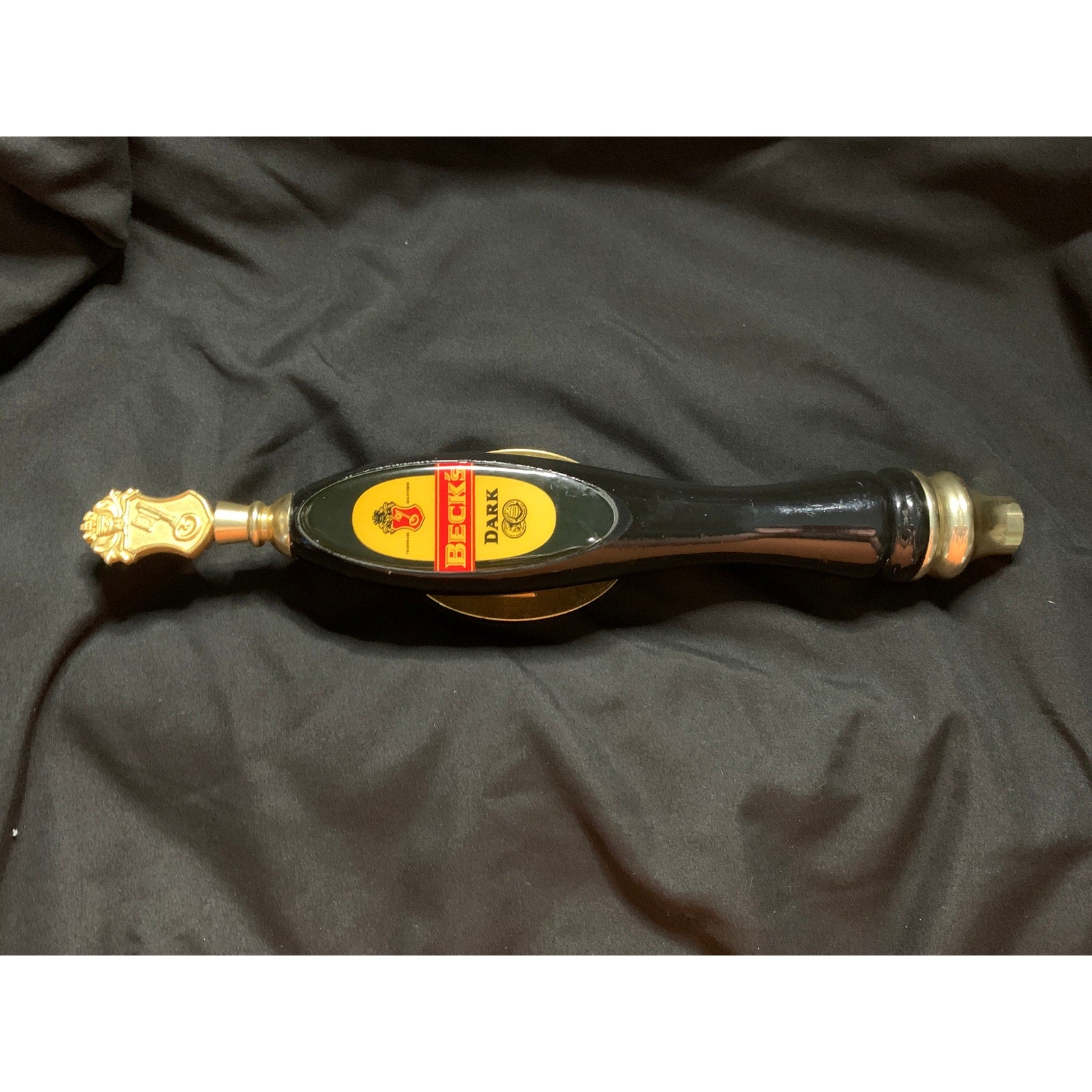 Beck's Dark Beer Tap Handle German Import Black Gold 13 Inch Keg Pull