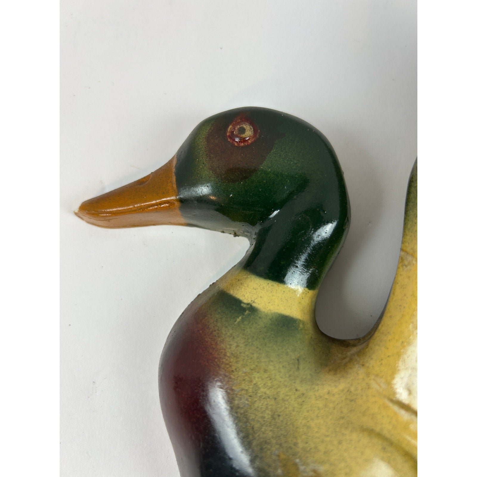 Rare Grain Belt Beer Mallard Duck Chalkware Advertising Wall Plaque 1950s