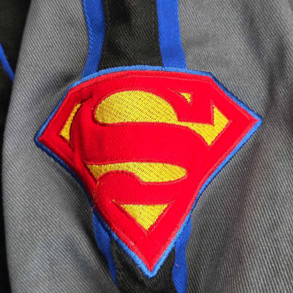 JH Design Superman DC Comics Racing Jacket Mens 3XL Embroidered NWT
