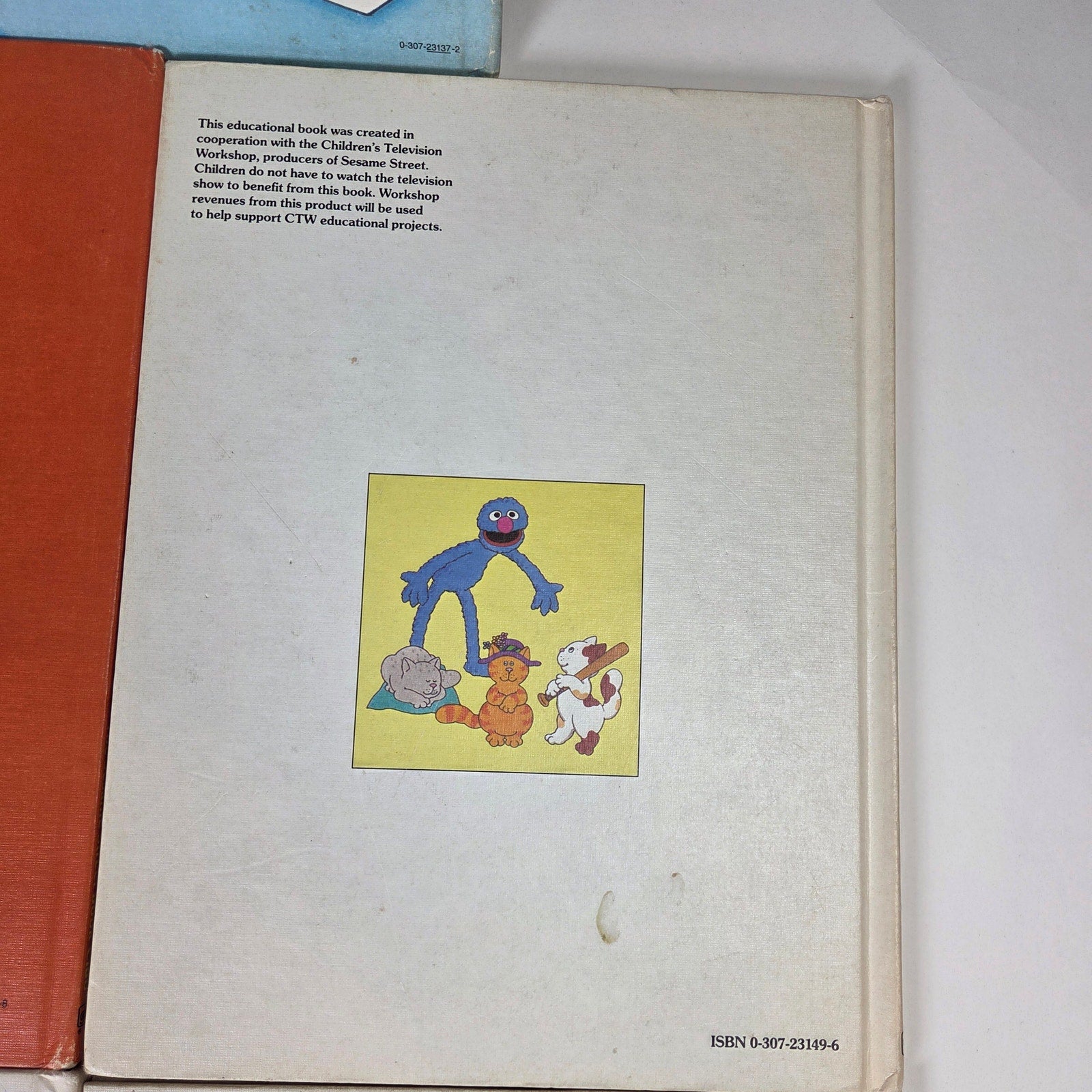 Sesame Street Book Club Grover Hardcover Book Lot 5 Vintage 1980s CTW