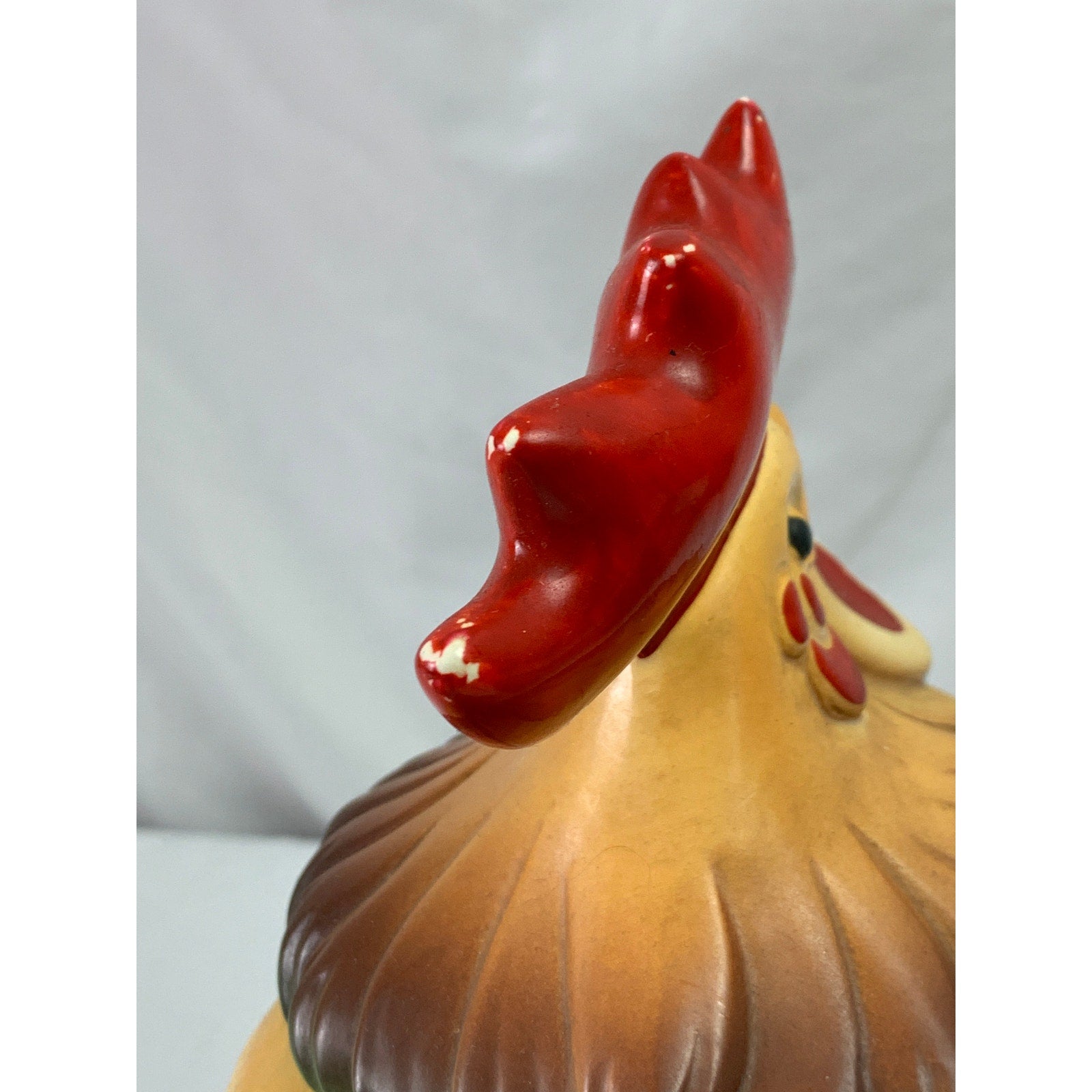 Vintage Sierra Vista California Rooster Cookie Jar 1950s Ceramic Chicken Farmhouse