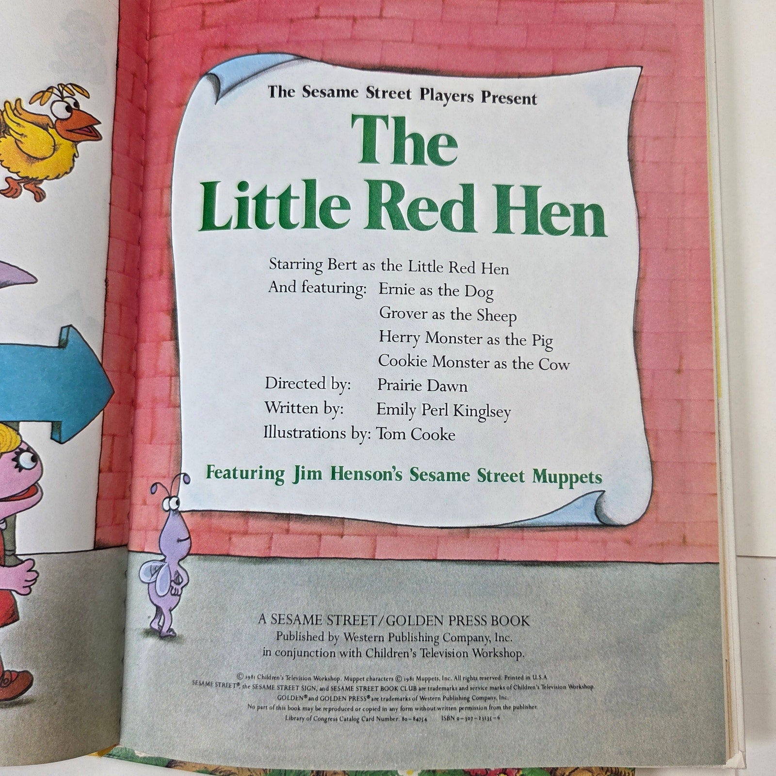 Sesame Street Book Club Vintage 1980-1981 Hardcover Book Lot of 5 Muppets