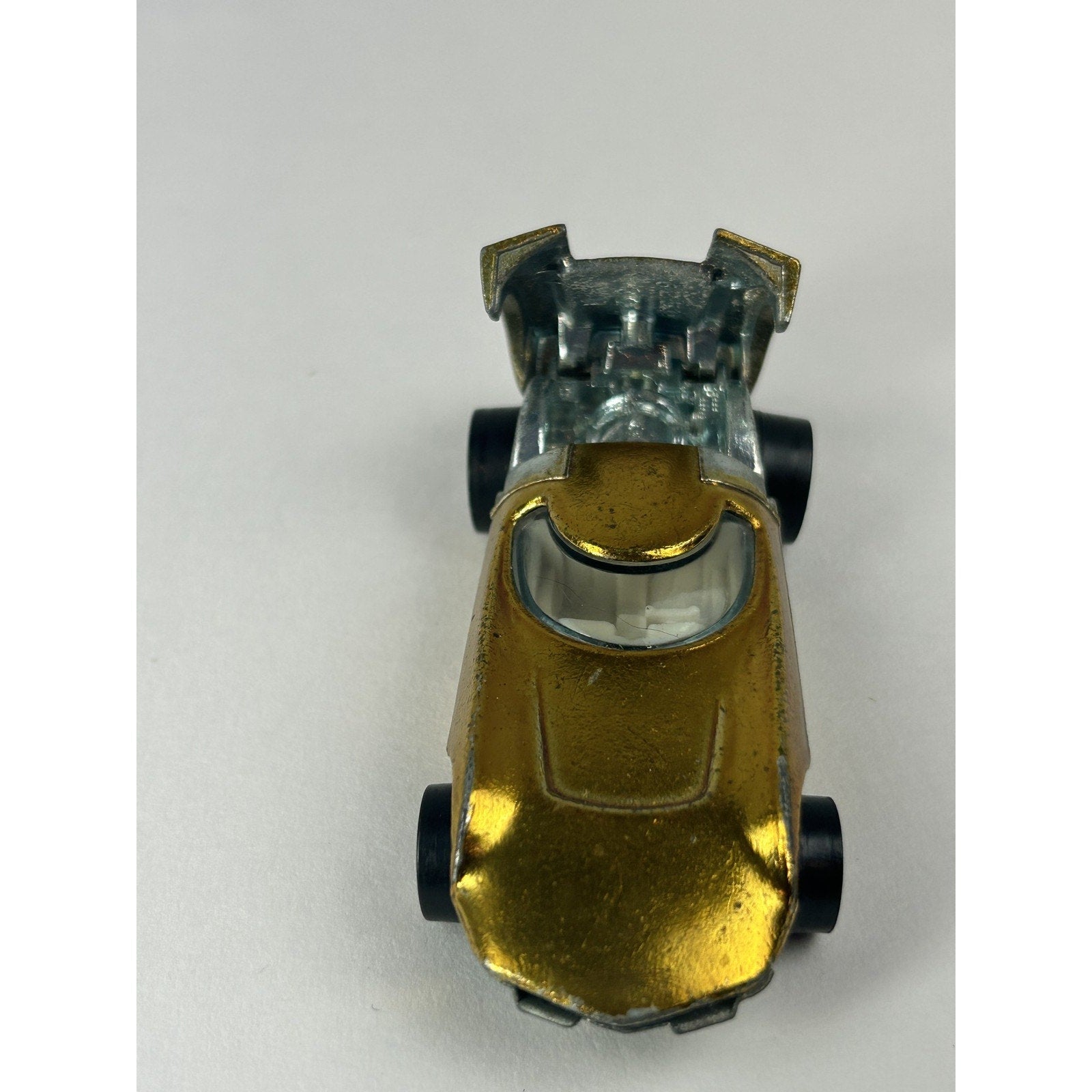 Vintage Hot Wheels Turbo Fire Redline Diecast Car Gold 1968 Mattel USA Collector