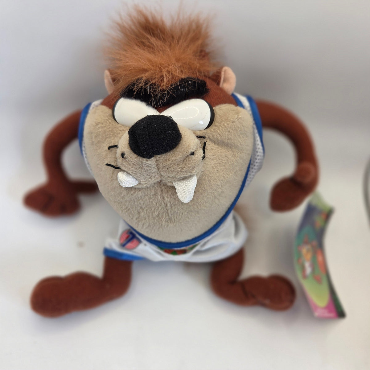 1996 McDonald's Space Jam Taz Plush Looney Tunes Tasmanian Devil Tag 8"