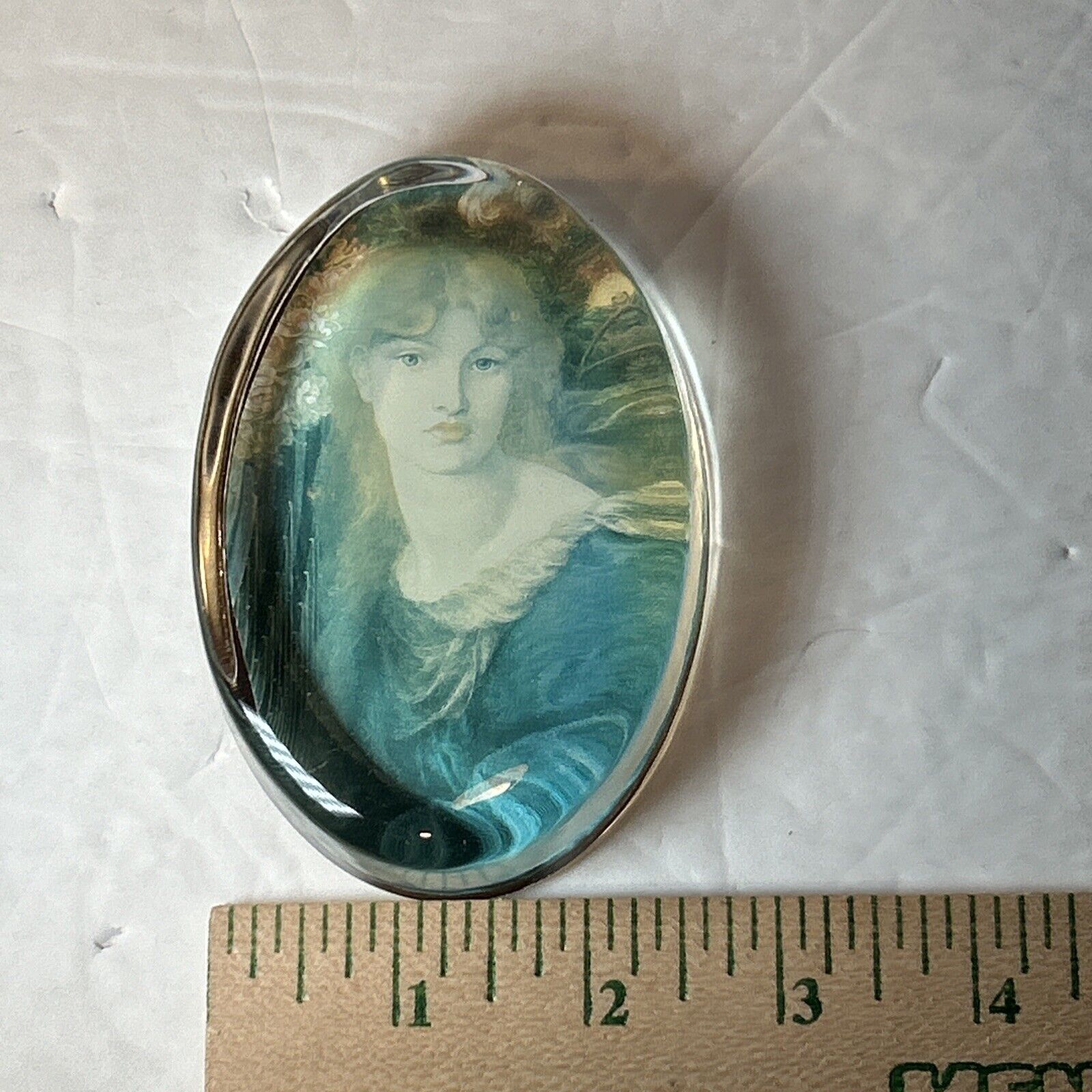 Vintage Past Times La Ghirlandata Paperweight by Dante Gabriel Rossetti
