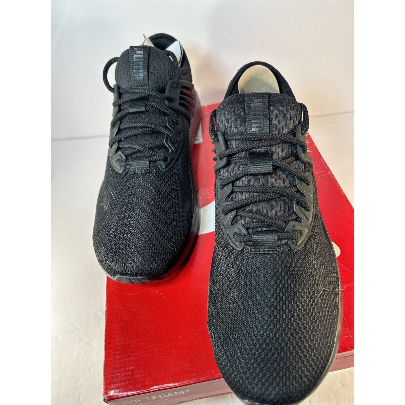Puma Pacer Future Sneakers Black Knit Men’s Size 12 New in Box (Box Damaged)