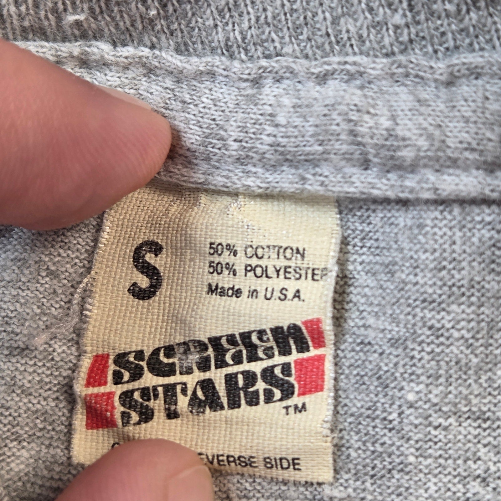 Schmidt Beer University Screen Stars Vintage USA Single Stitch Tee Shirt Small