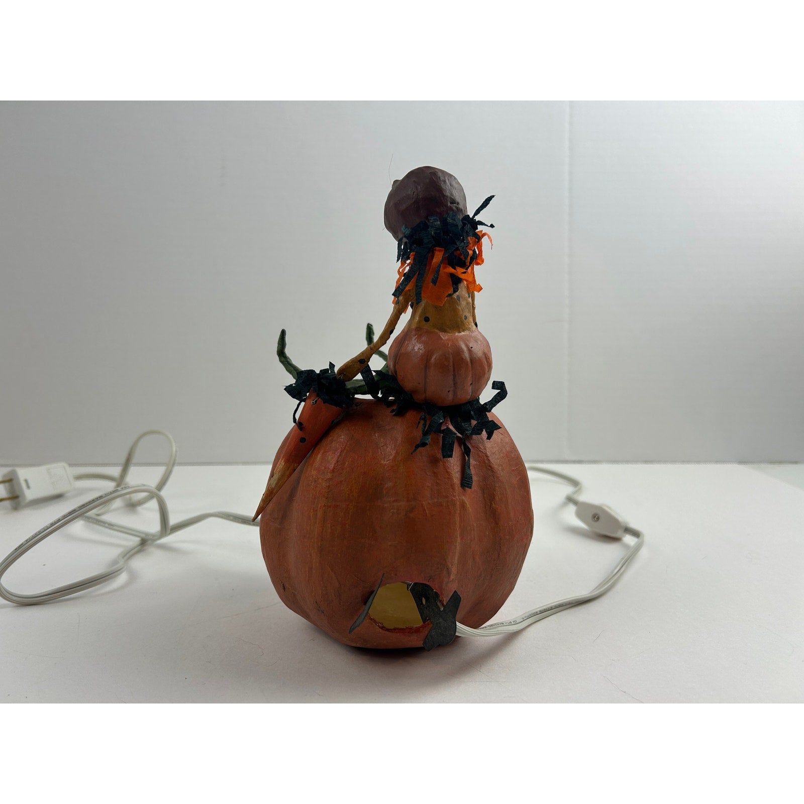 Bethany Lowe Halloween Light Jack-o-Lantern with Elfin Figure Virginia Betoine
