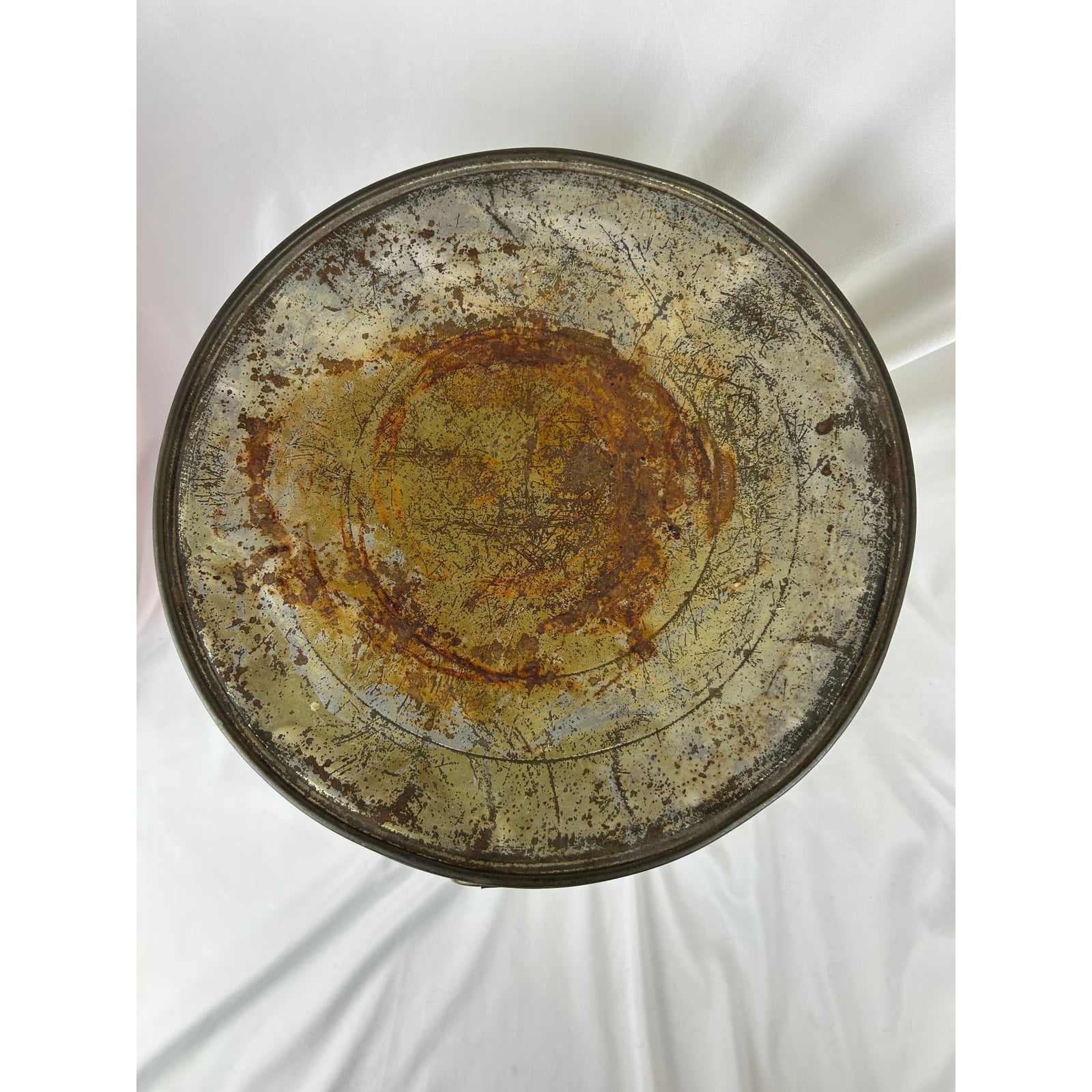 Cudahy Rex Pure Lard Vintage Metal Pail Tin Bucket With Handles