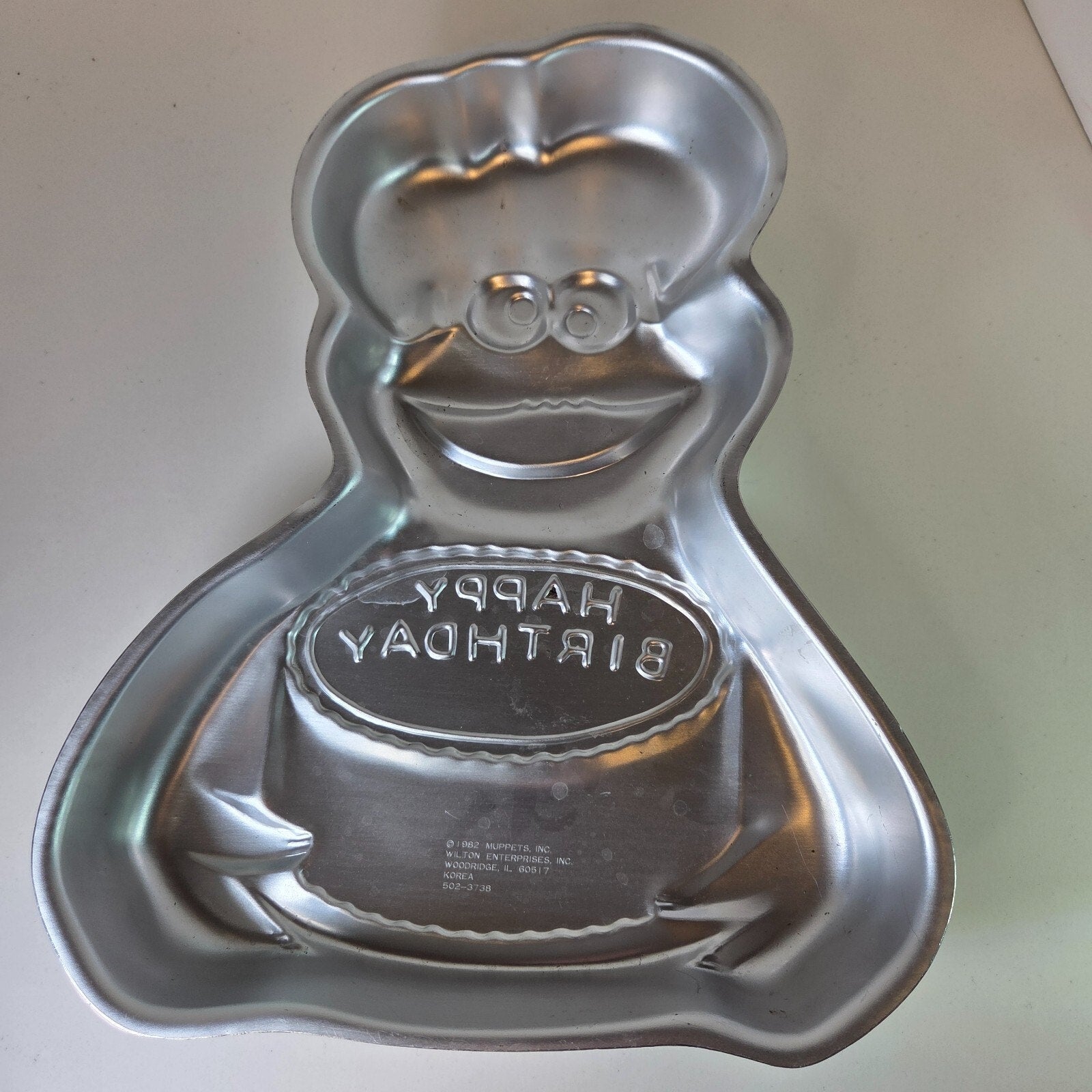 Vintage Lot of 5 Wilton Cake Pans Cookie Monster Ernie Big Bird Donald Duck Doll