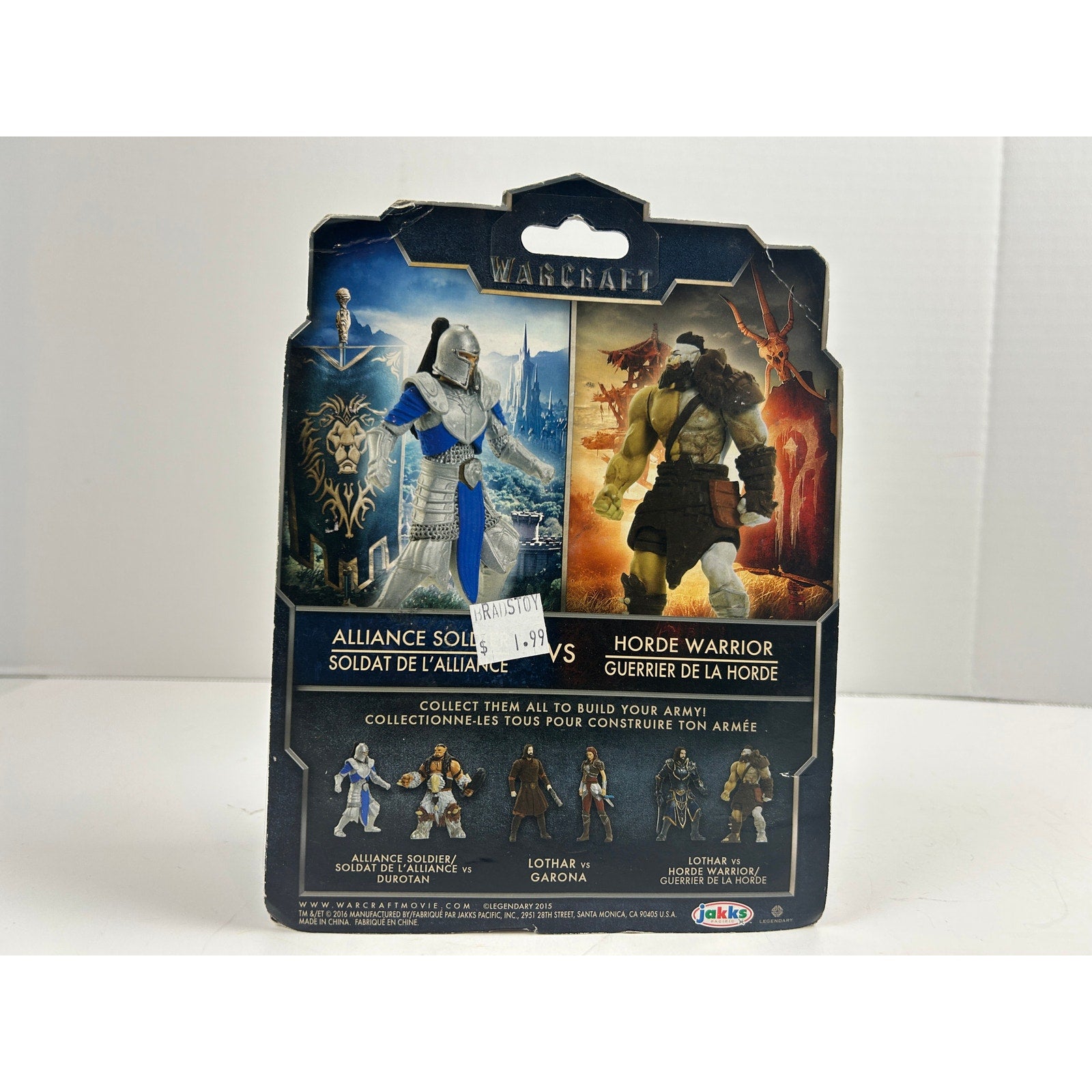 Warcraft Alliance vs Horde 2-Pack Mini Figures NIP