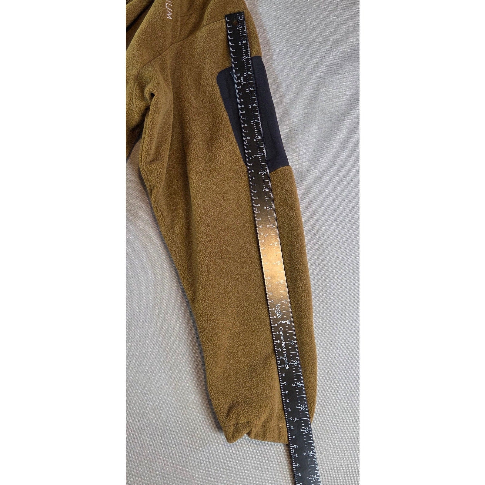 Columbia Titanium Fleece Hoodie Men’s L Olive Green Pullover Half Zip