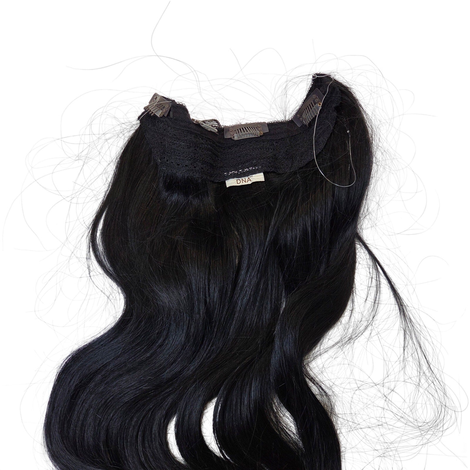 DNA Hair Tools 20 Inch #3 Dark Brown Remy Clip In Extensions Full Set