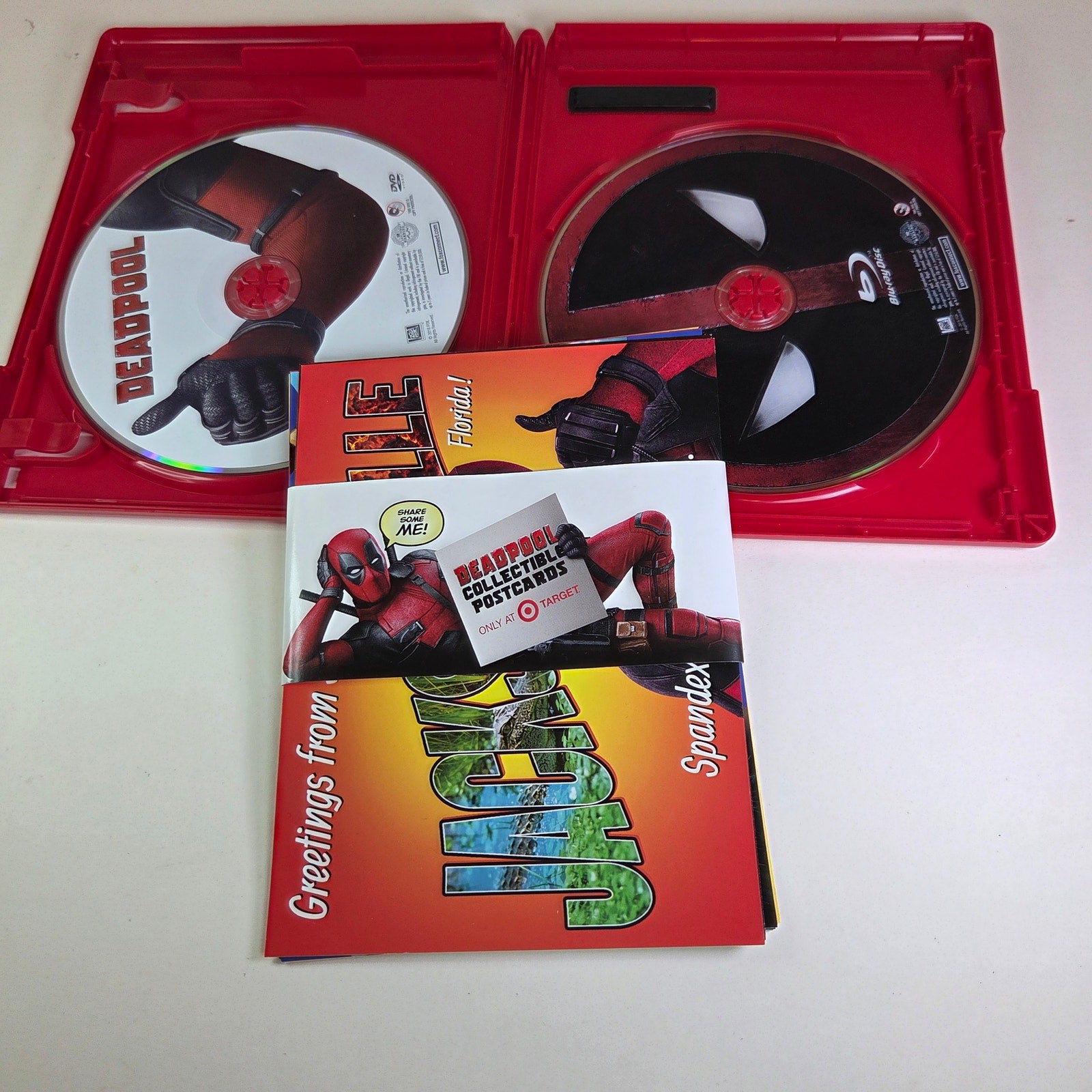 Deadpool Blu-ray DVD Digital HD Target Exclusive Slipcover + Postcards