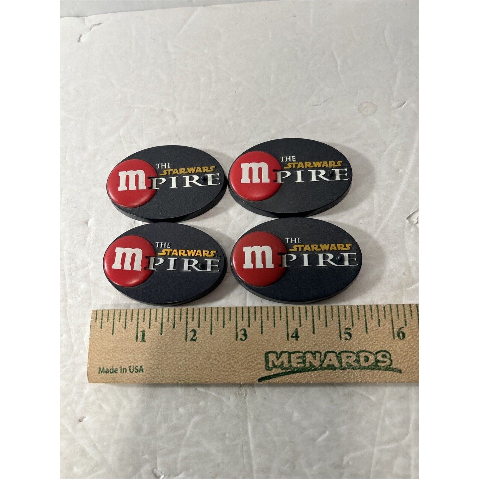 Star Wars Episode III M&M Chocolate mPire Figure Stand - lot of 4