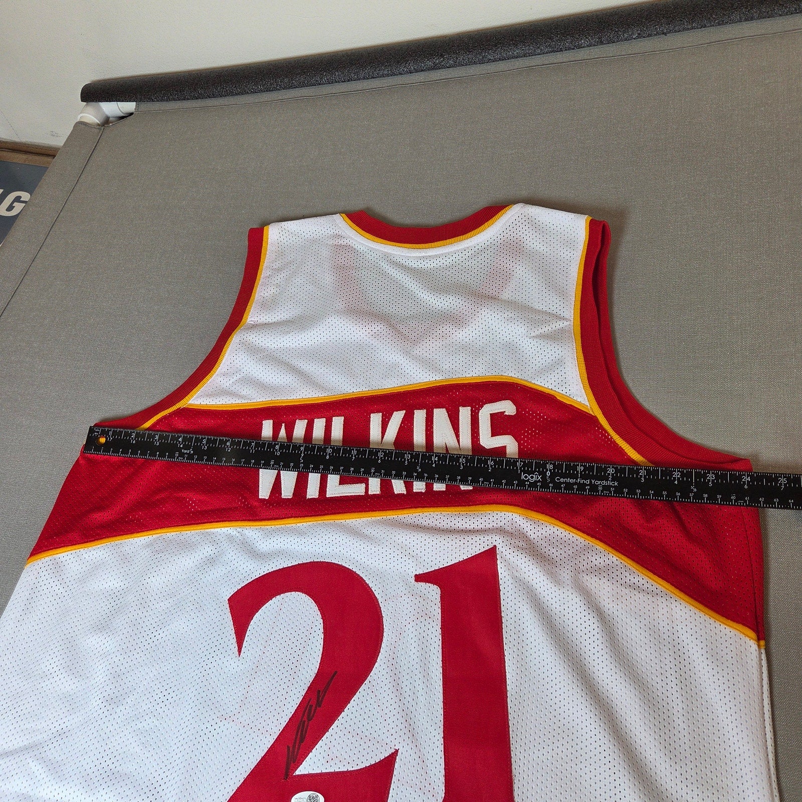 Dominique Wilkins Signed Custom Atlanta Hawks #21 Jersey XL JSA Witnessed