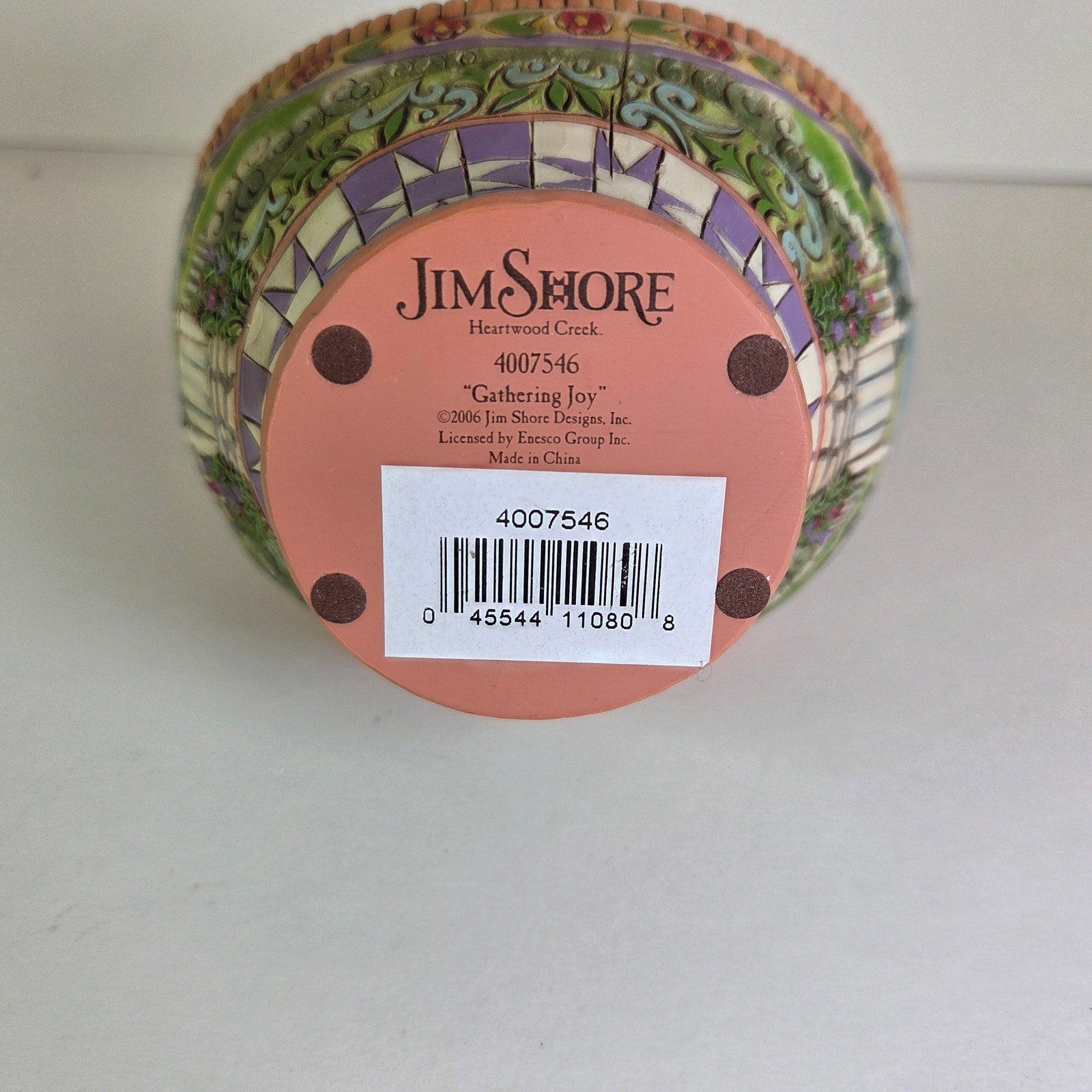 Jim Shore Heartwood Creek 2006 “Gathering Joy” Easter Basket w/ Eggs 4007546