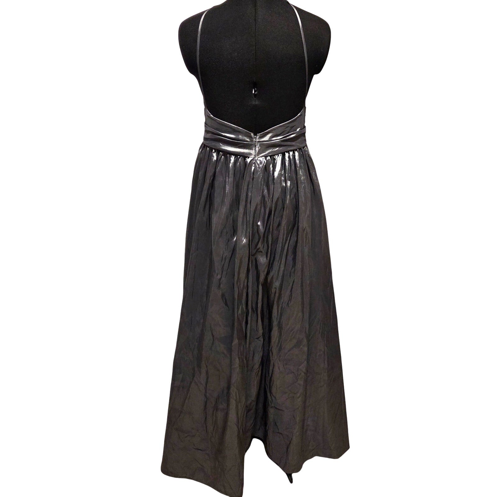 WTOO Watters Halter Ball Gown Dress Size 12 Formal Prom Taffeta Skirt