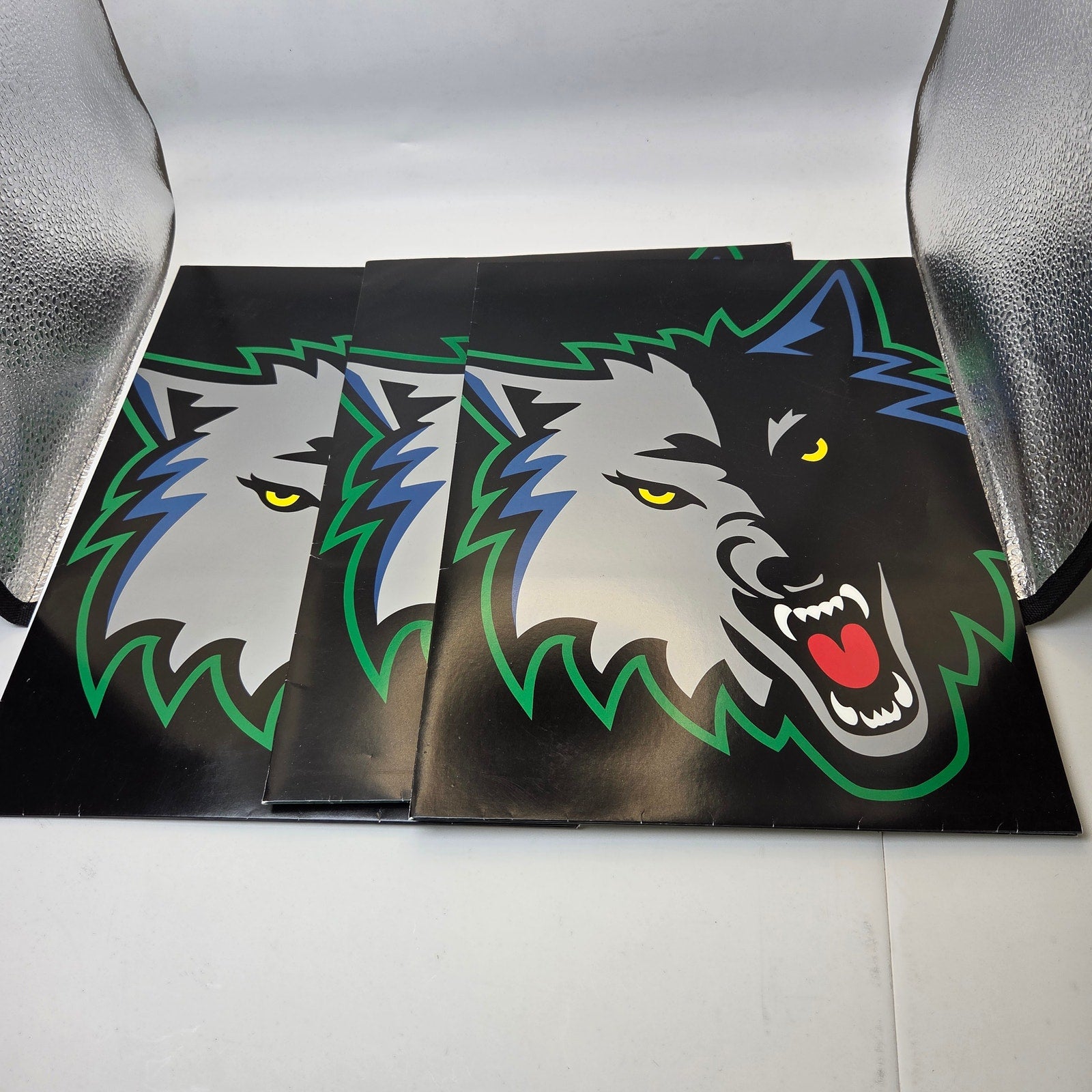 Minnesota Timberwolves Folder Lot (3) w/ 1993 Upper Deck Draft Inserts