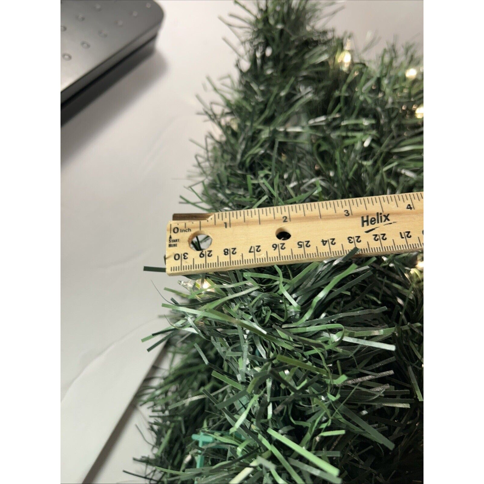 60" (approx) 5x12' x 3" Pre-Lit Artificial Pine Christmas Garland, Clear Lights