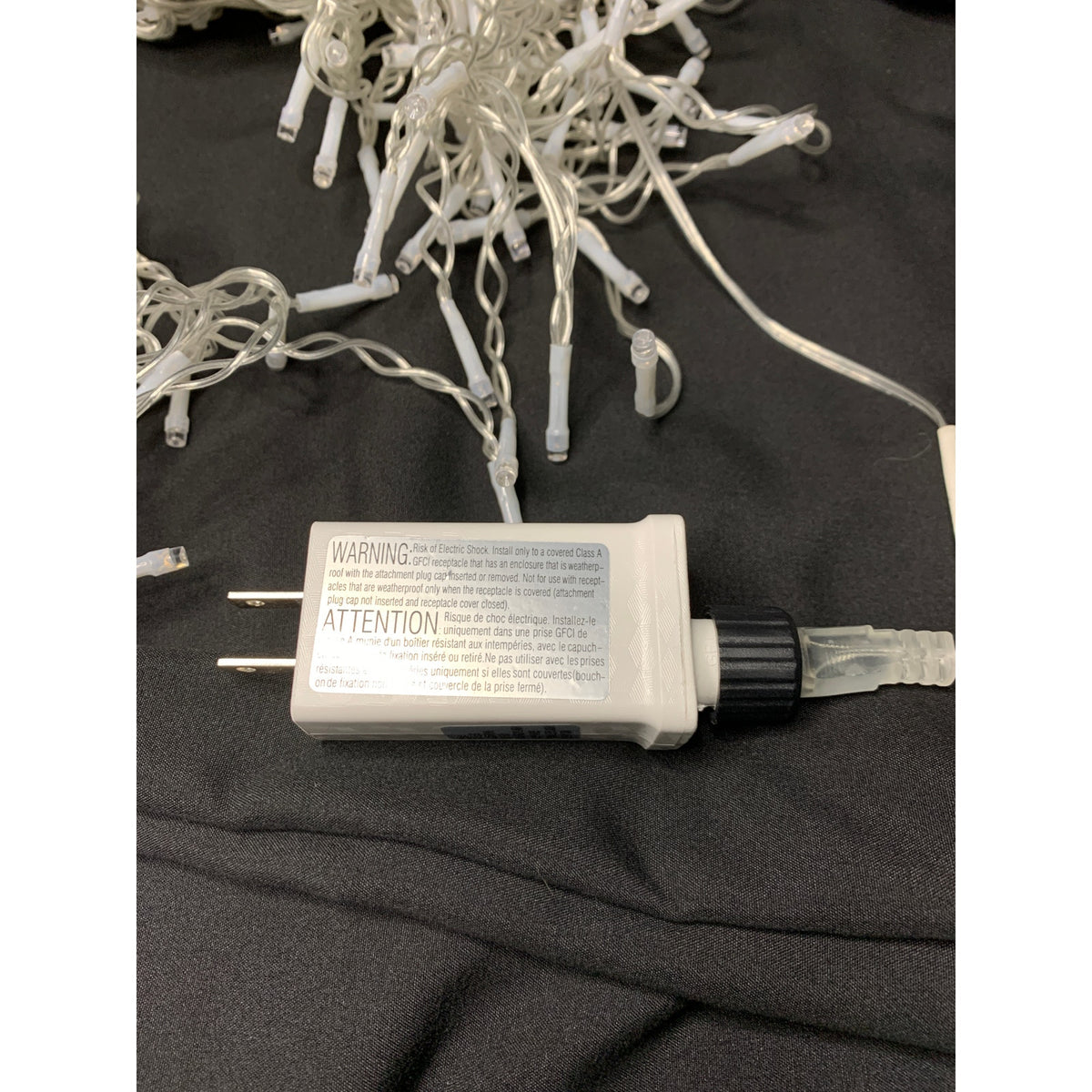 Blue LED String Lights SSL400-I(1C) 8 Modes Clear Wire Plug In Tested
