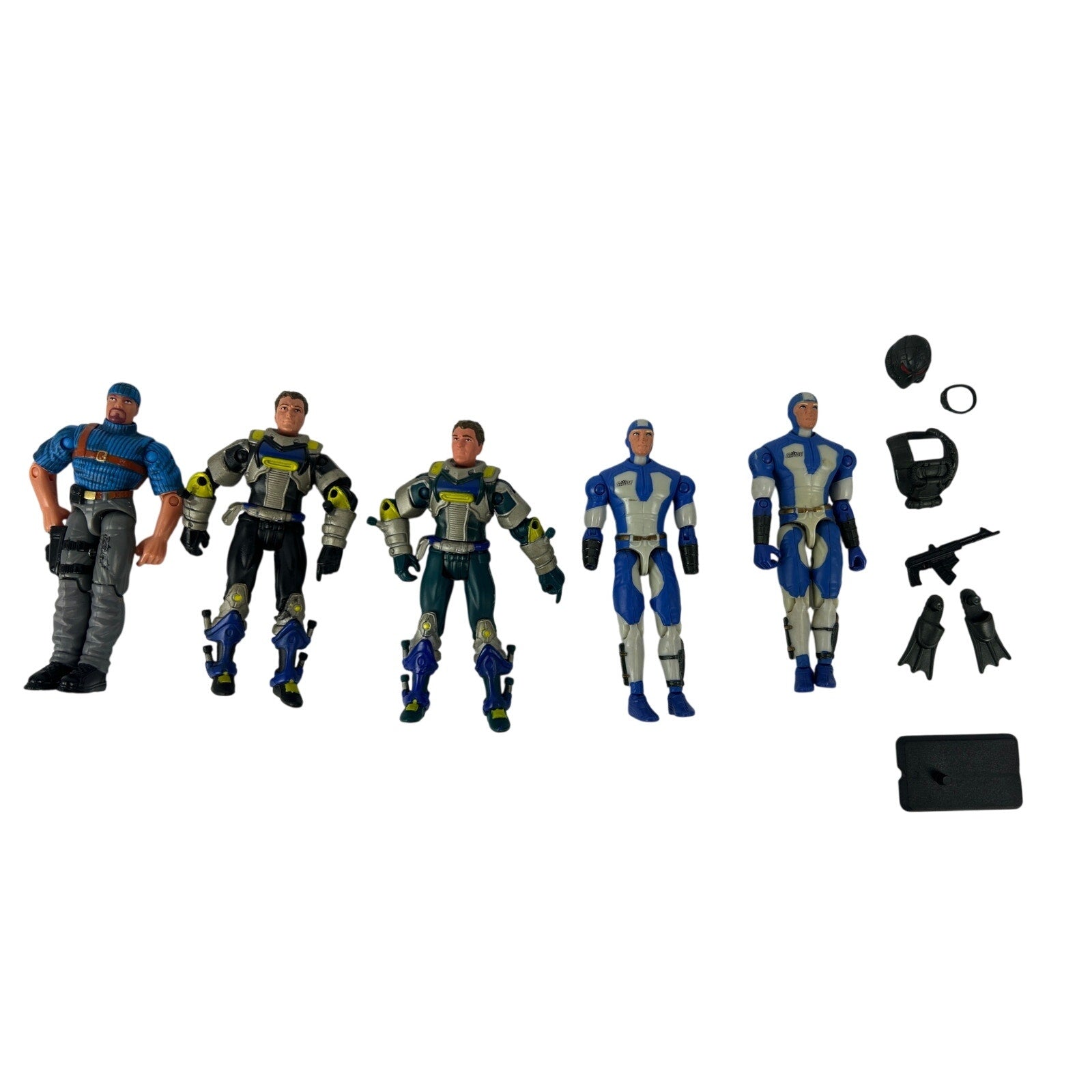 Hasbro GI Joe Figure Lot Shipwreck Wet Suit x2 Depth Charge x2 Accessories