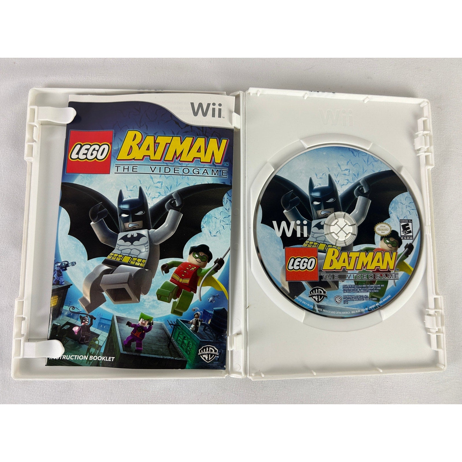 LEGO Batman The Videogame Nintendo Wii Complete CIB Tested Authentic Game Disc