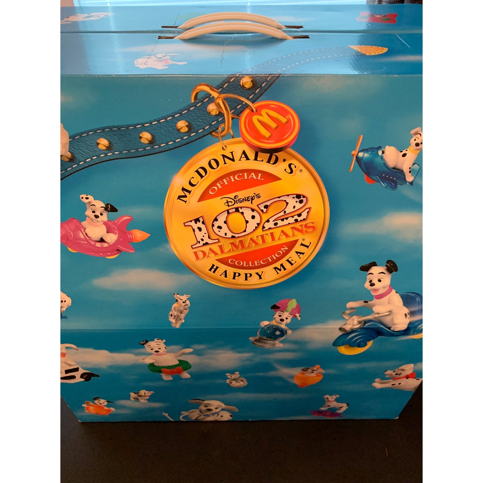 McDonald's Disney 102 Dalmatians Happy Meal Display Case w/ Sealed Toys 2000