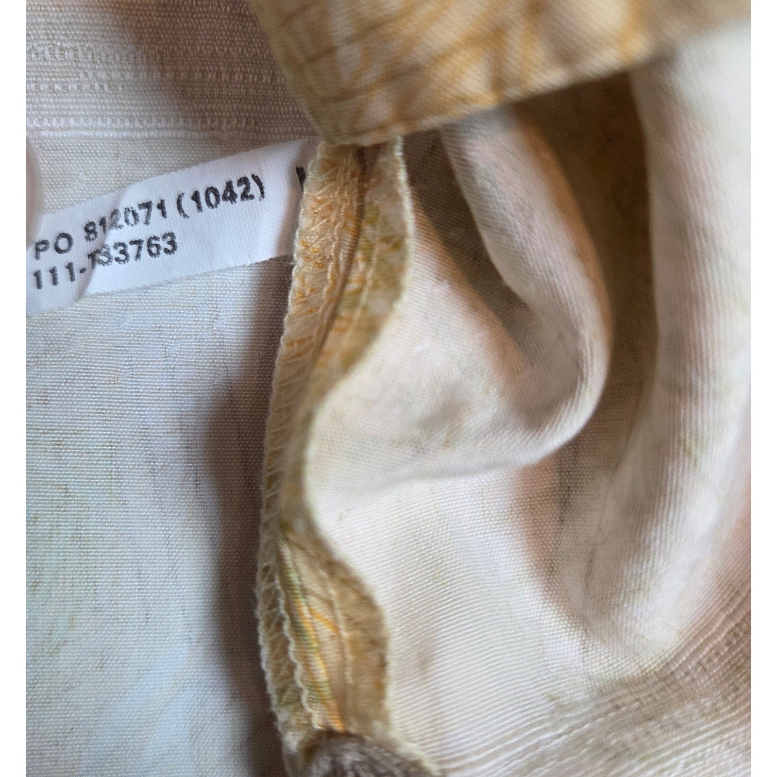 Tommy Bahama Silk Blend Camp Shirt Men’s L Yellow Abstract Palm Button Up