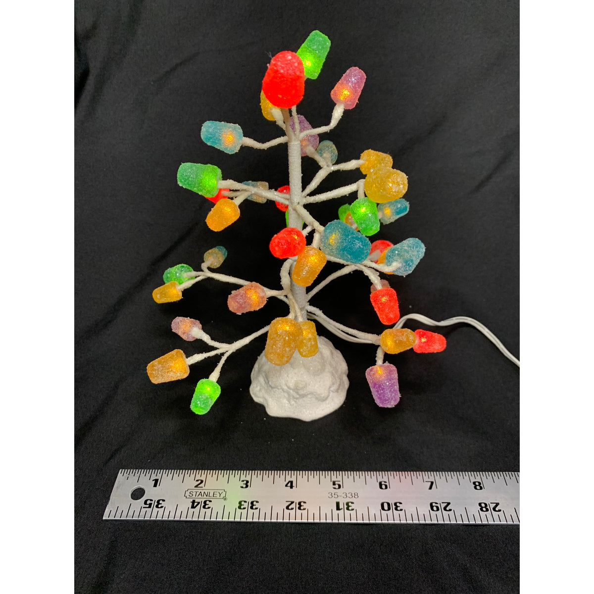 Dept 56 Gumdrop Tree 52967 9 in LED Lighted Village Accessory Tested Box