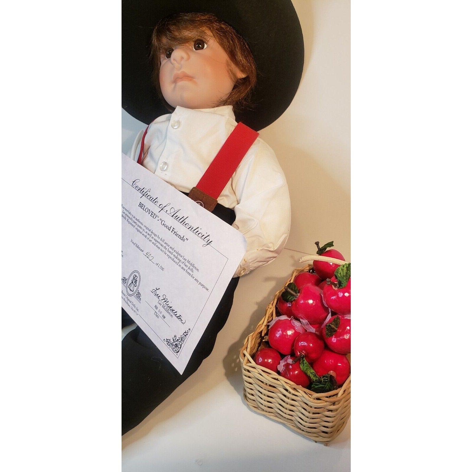 Lee Middleton Beloved Good Friends 22" Amish Doll Lim Ed, 407/1500 COA