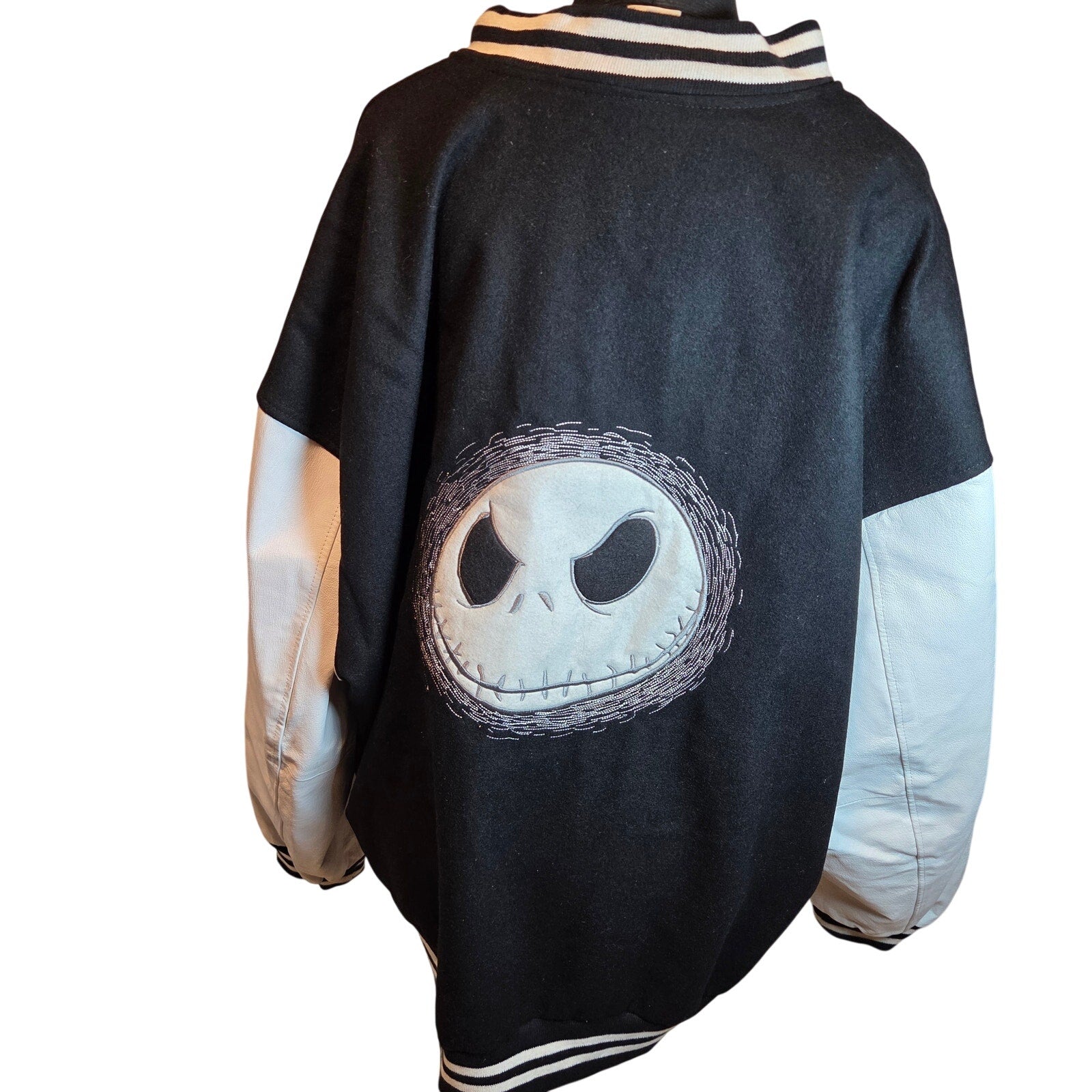 Disney Direct Nightmare Before Christmas Wool Leather Letterman Jacket XXL Jack