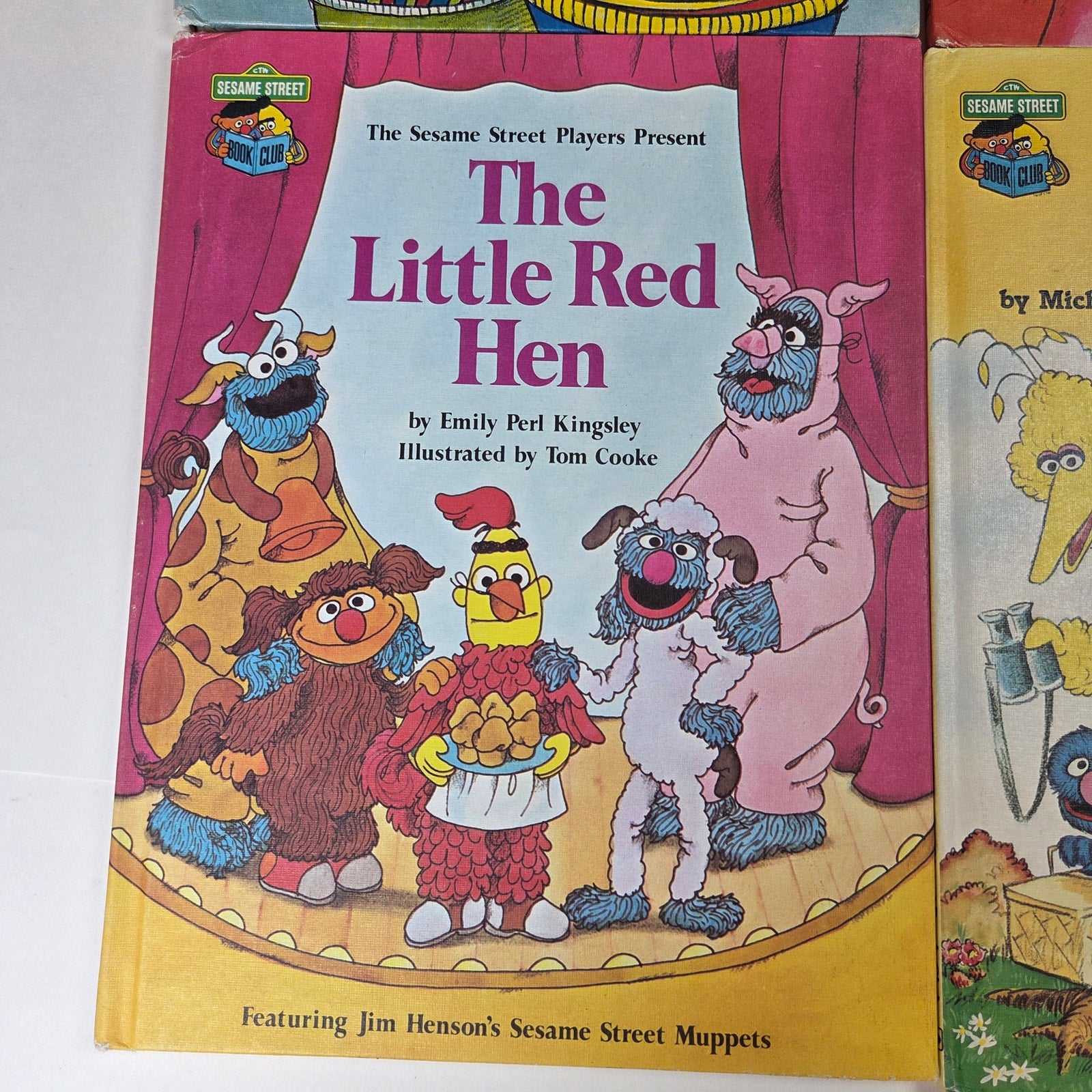Sesame Street Book Club Vintage 1980-1981 Hardcover Book Lot of 5 Muppets