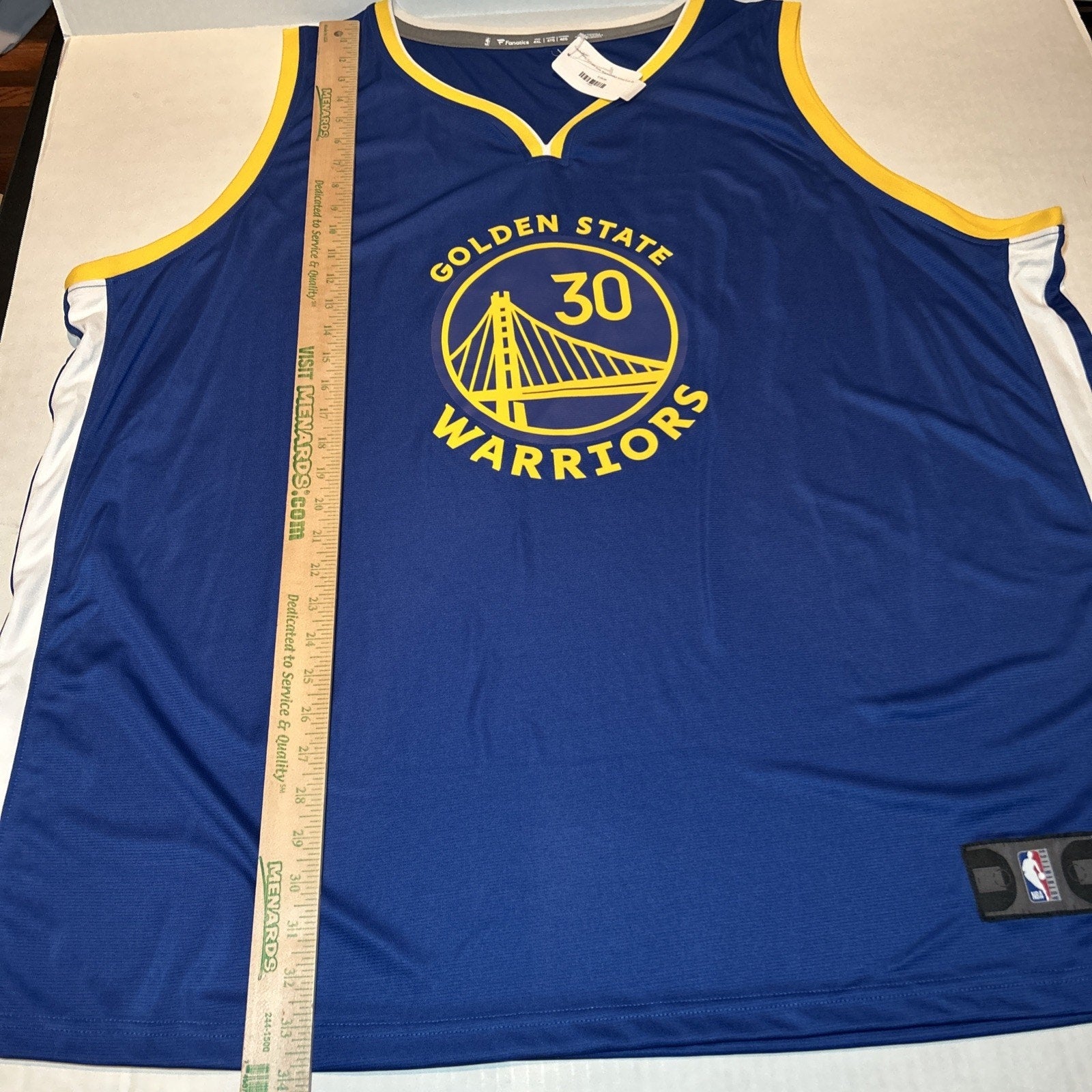 Steph Curry #30 Golden State Warriors- Fanatic Basketball Jersey - Size 4XL