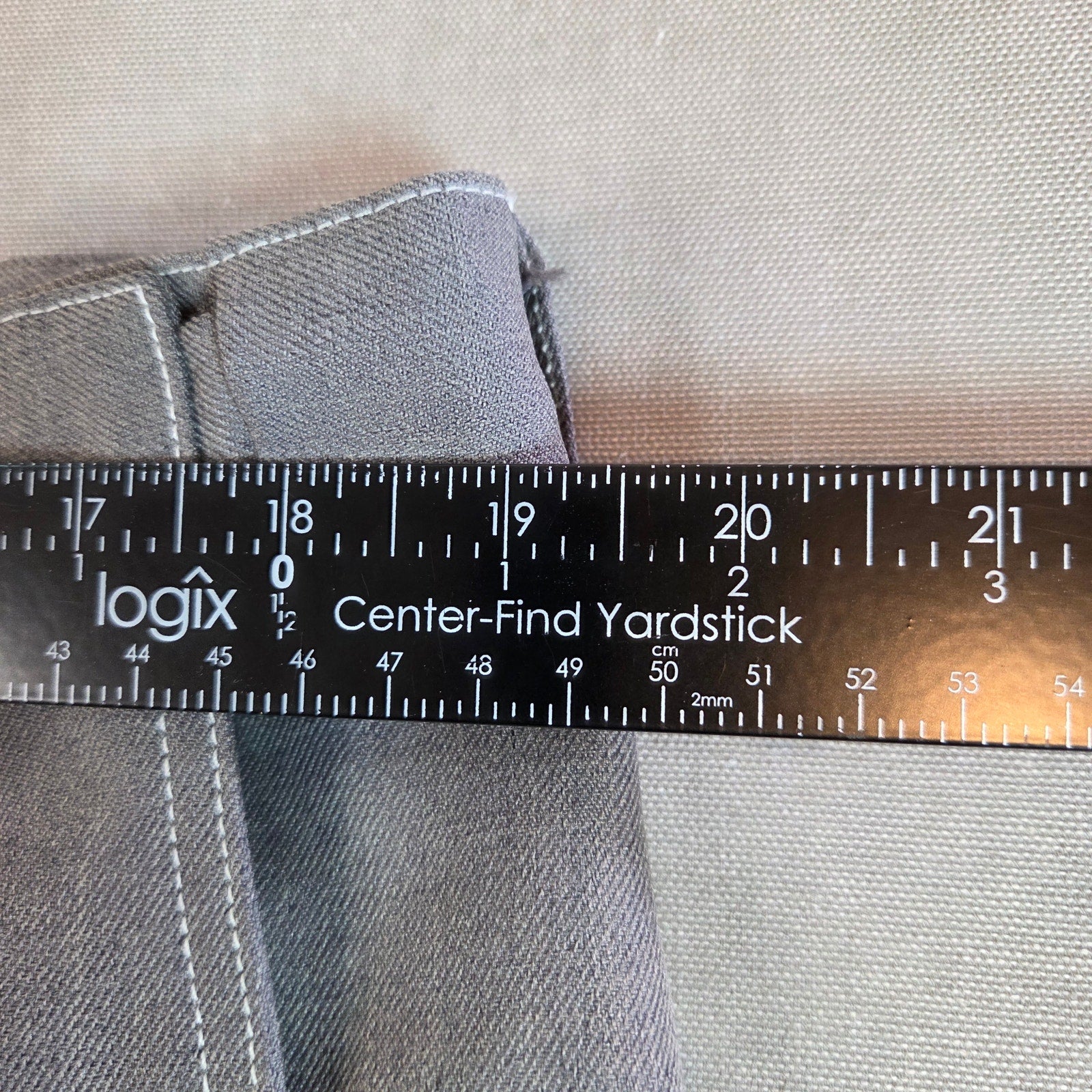 Vintage Haband Men’s 38S Stretch Polyester Pleated Gray Slacks Pants