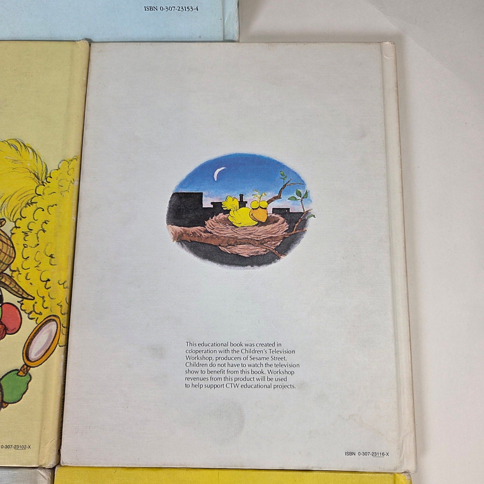 Vintage Sesame Street Book Club Big Bird Hardcover Books Lot of 5 1980s