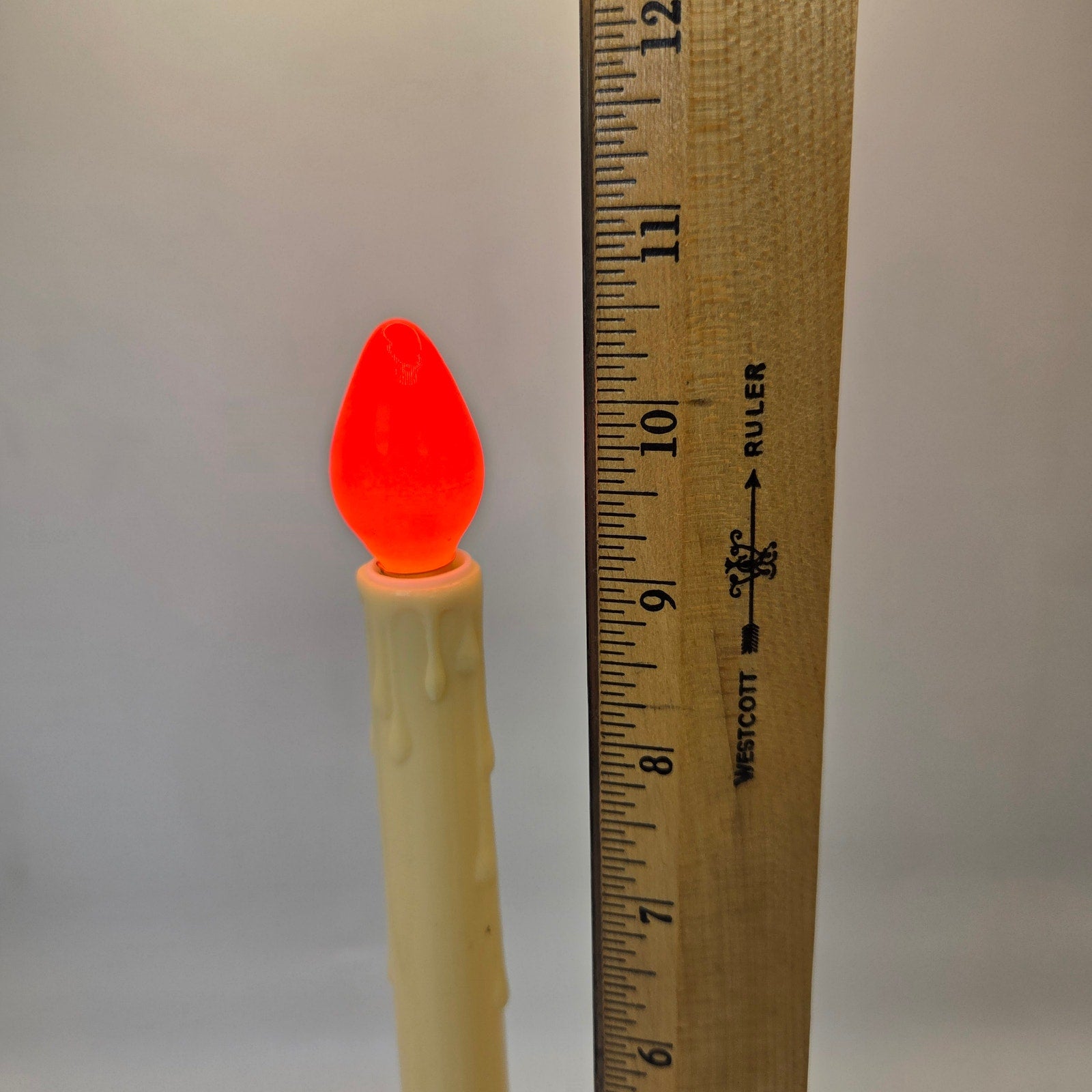 NOMA Vintage Christmas Candles Set of 3 Orange Bulbs 10.5" Electric