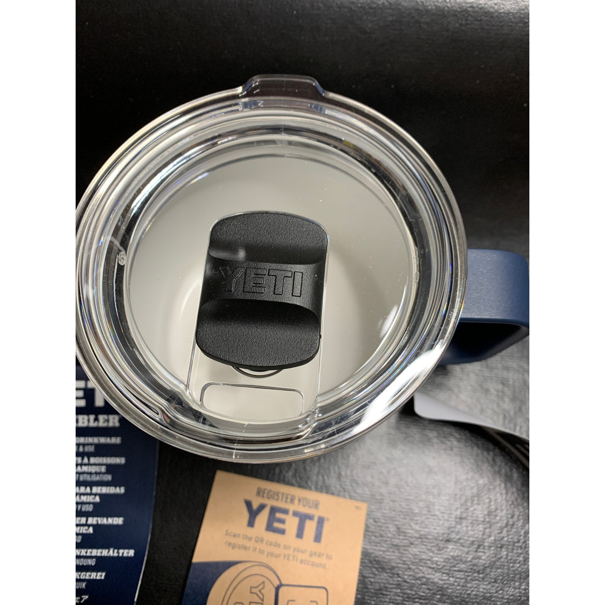 YETI Rambler 14 oz Ceramic Mug Navy ULINE Logo MagSlider Lid New