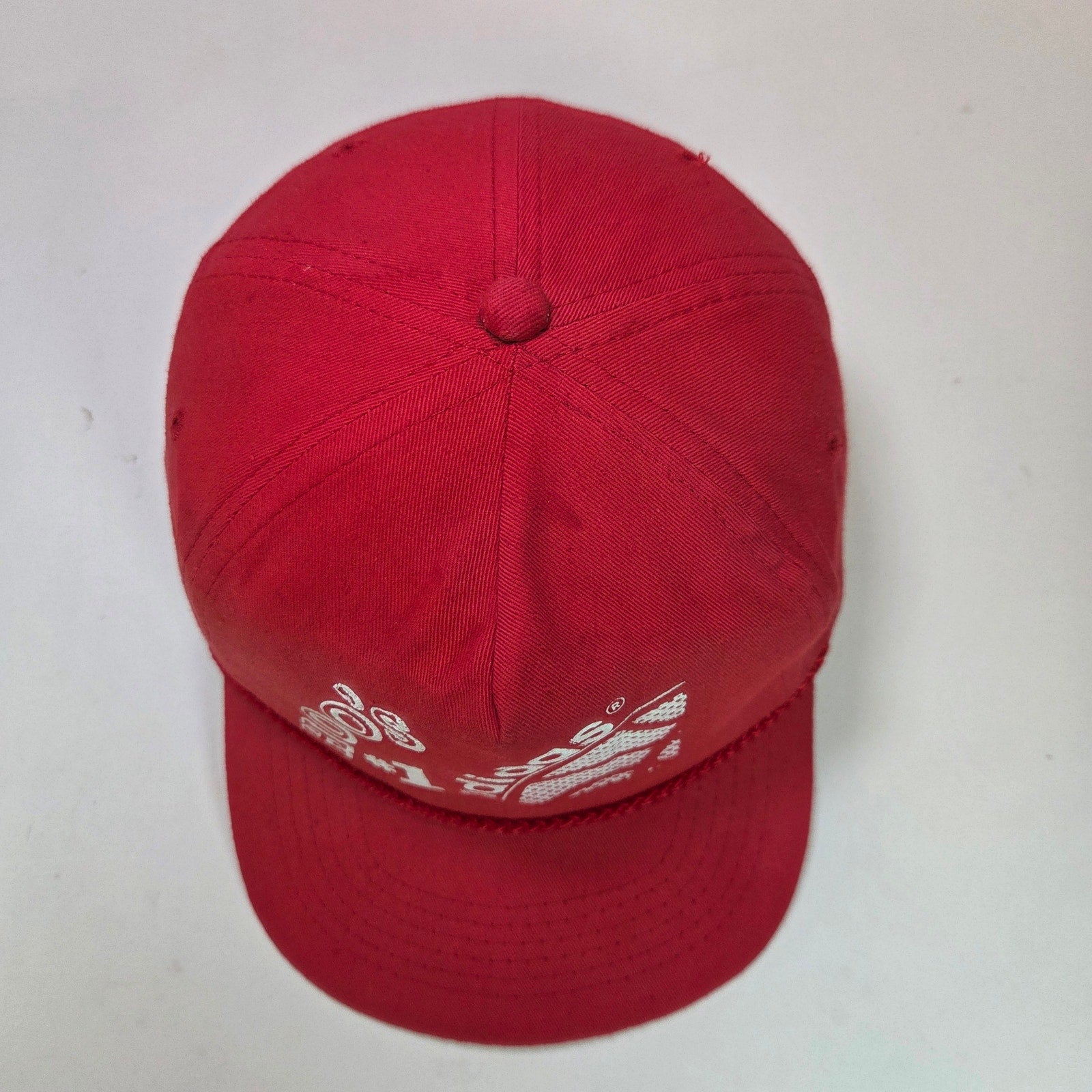 Vintage Adidas HOO'S #1 Red Snapback Rope Hat Ama Pro Philippines 80s 90s
