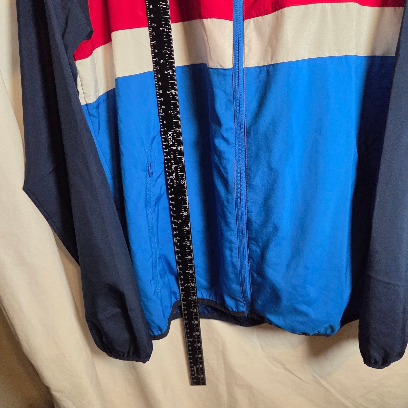 Adidas Skateboarding Climaproof Windbreaker Jacket L Blue Red White 2014