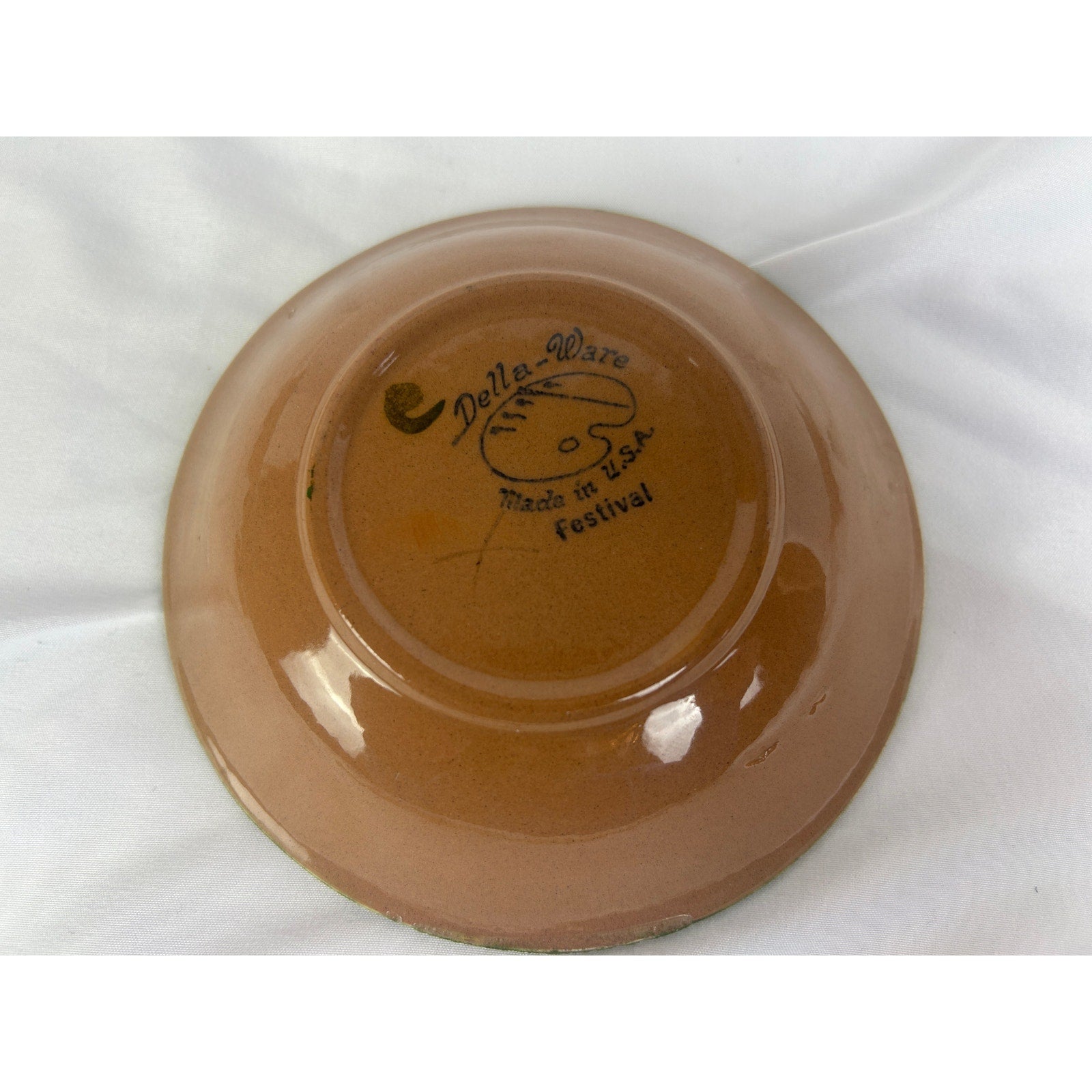 Vintage Della Ware Festival Fruit Bowls Set 5 Hand Painted USA