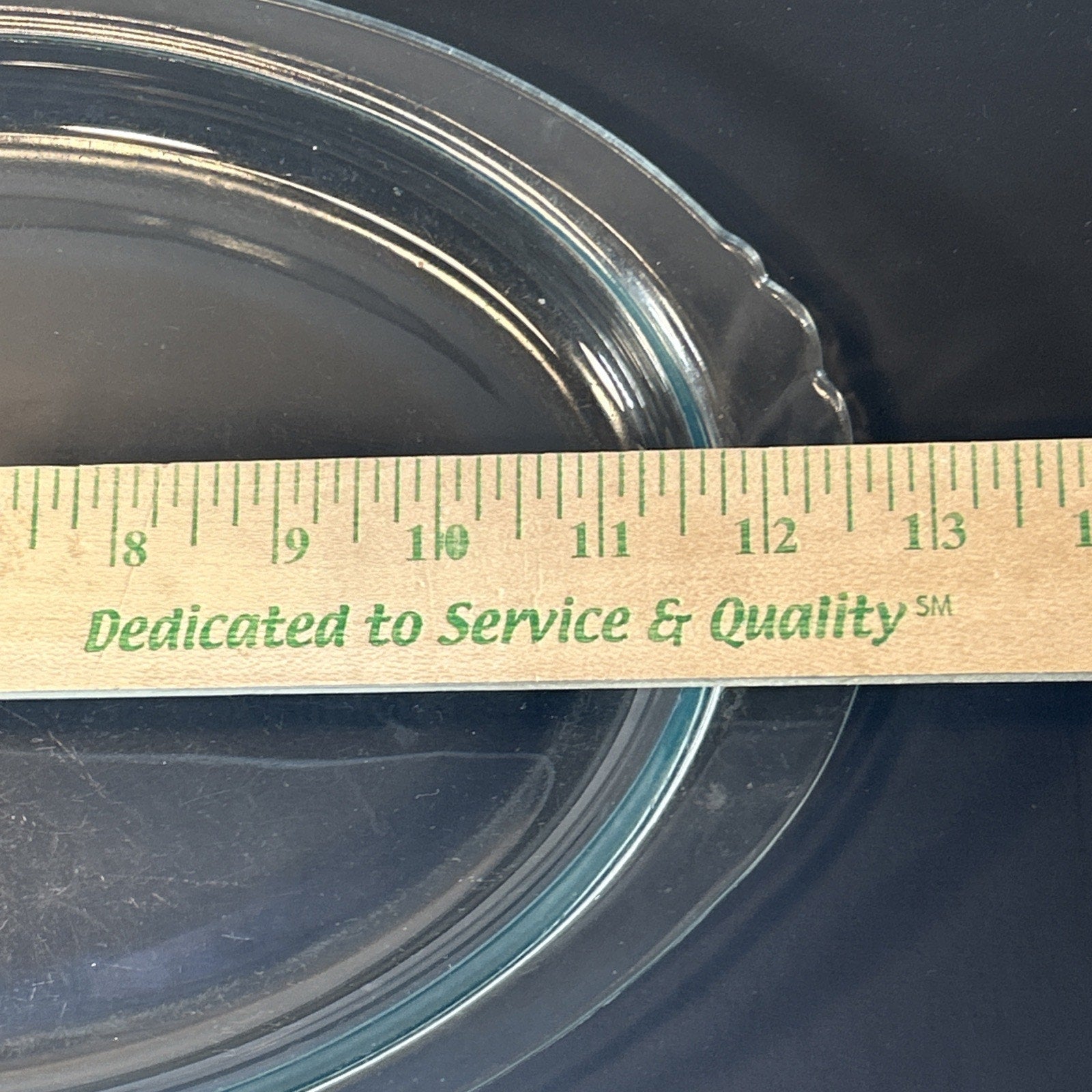 Vintage Pyrex 812 Oval 12.75" Clear Glass Oven Broiler Baking Dish Platter