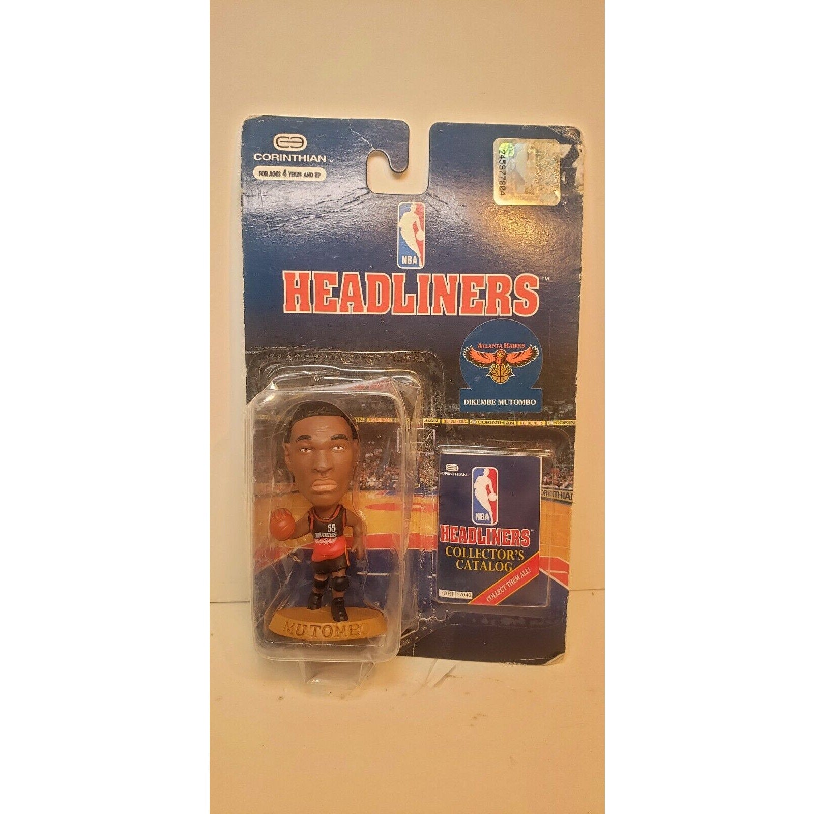Vintage Dikembe Mutombo Atlanta Hawks 1996 NBA Corinthian Headliners Figure