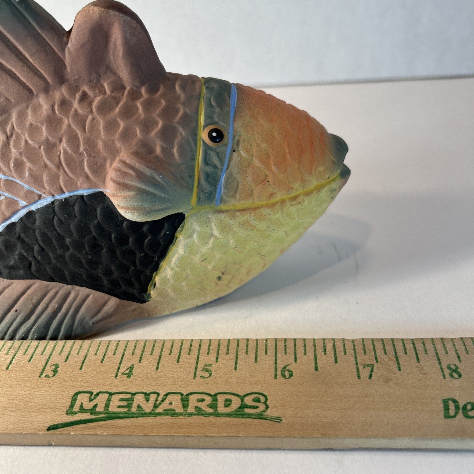 K’s Collection Ceramic Tropical Fish Figurines Lot of 3 Multicolor Home Decor